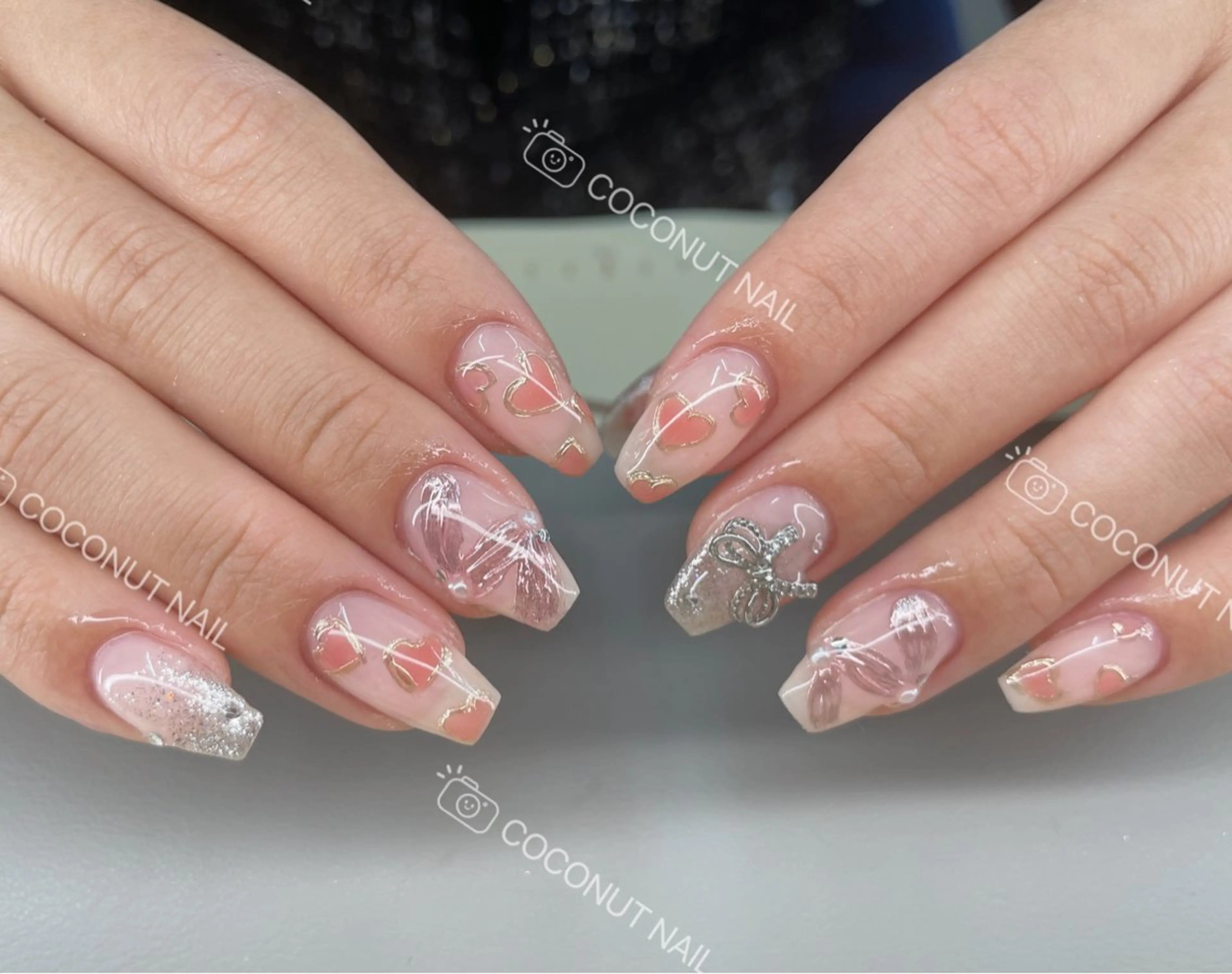 ネイル ハンドネイル 神田 ココナッツのネイルデザイン