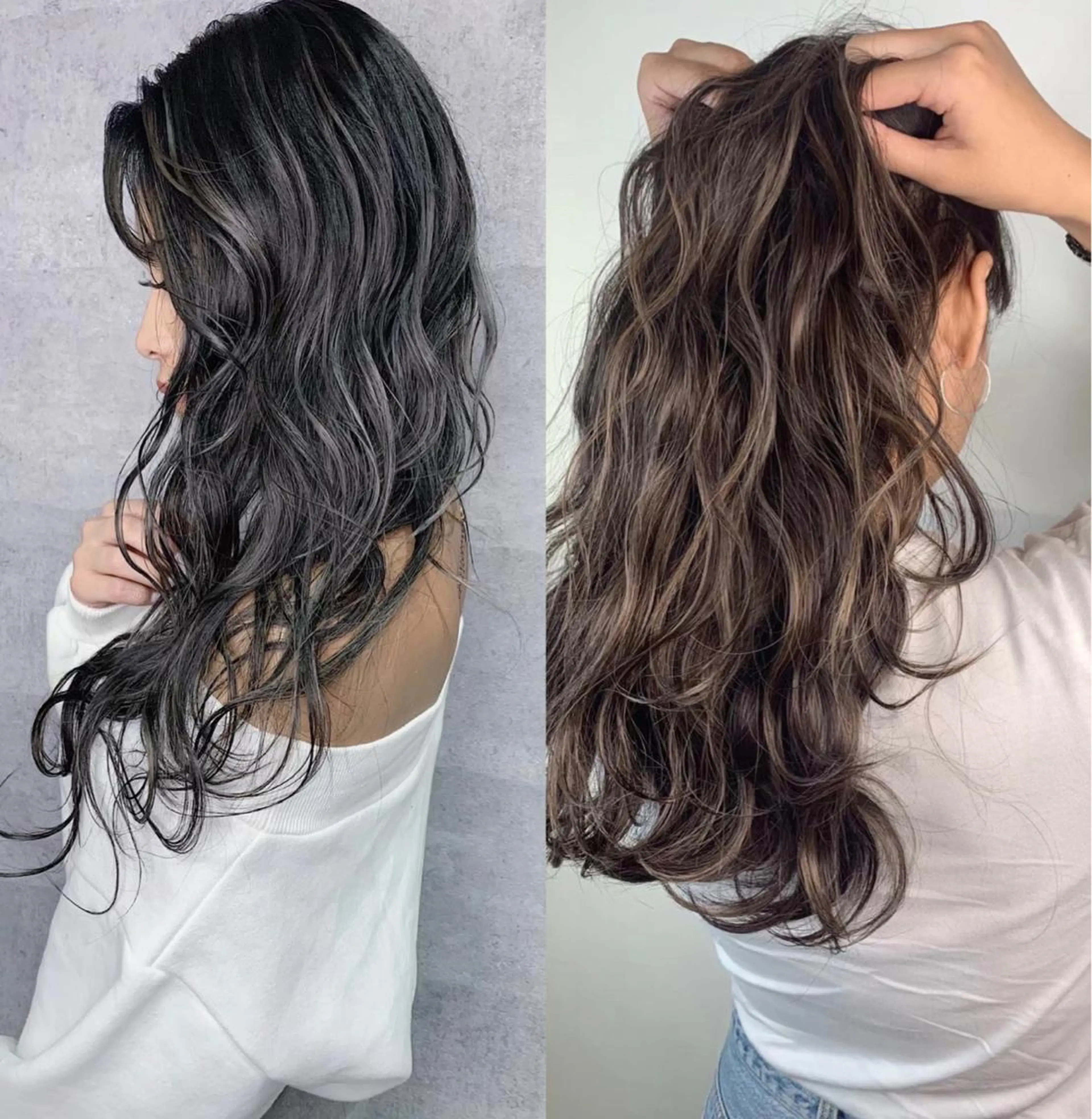 セミロング カラー カット ヘアカラー _WHITE 高槻のヘアスタイル