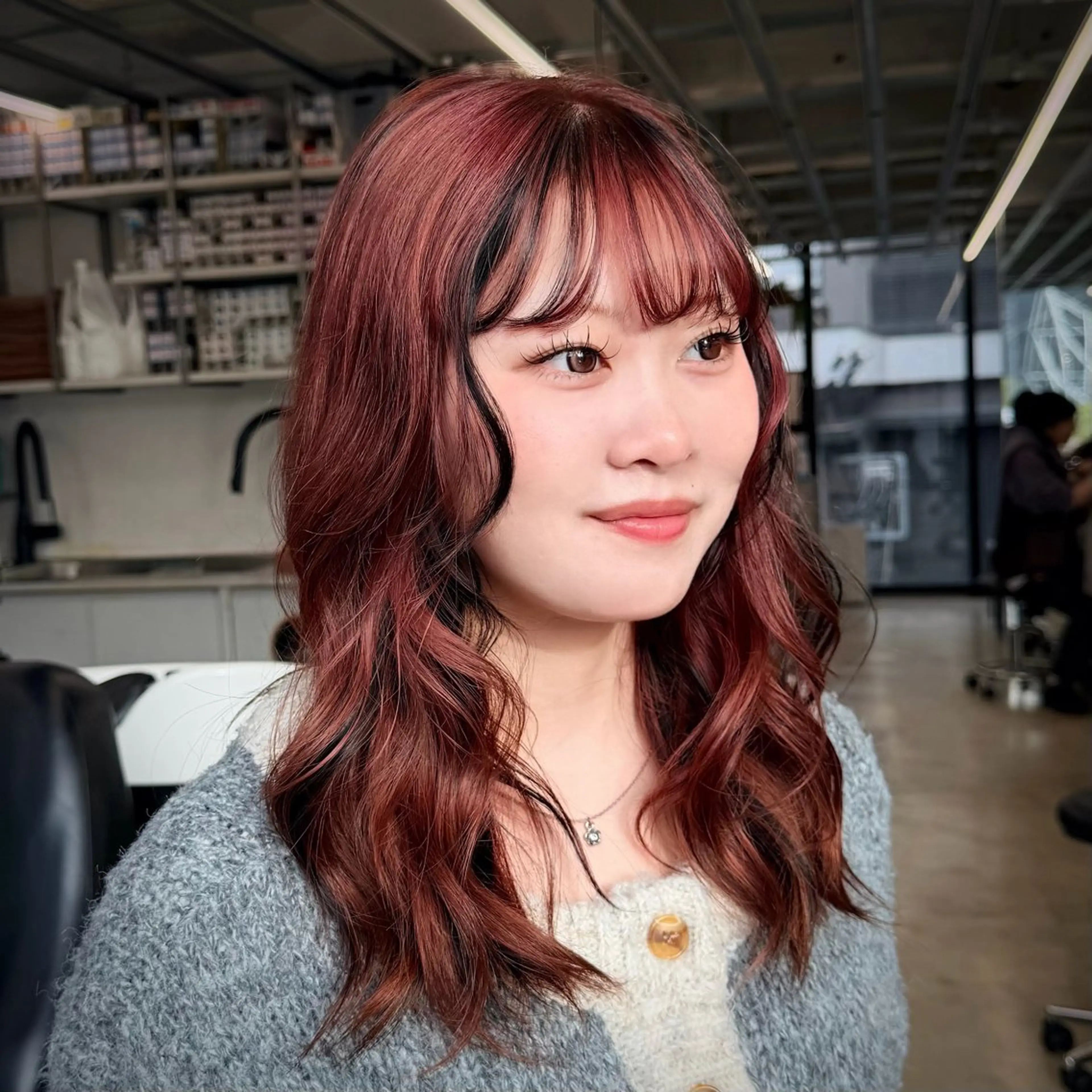 ミディアム INORI @de2poのヘアスタイル