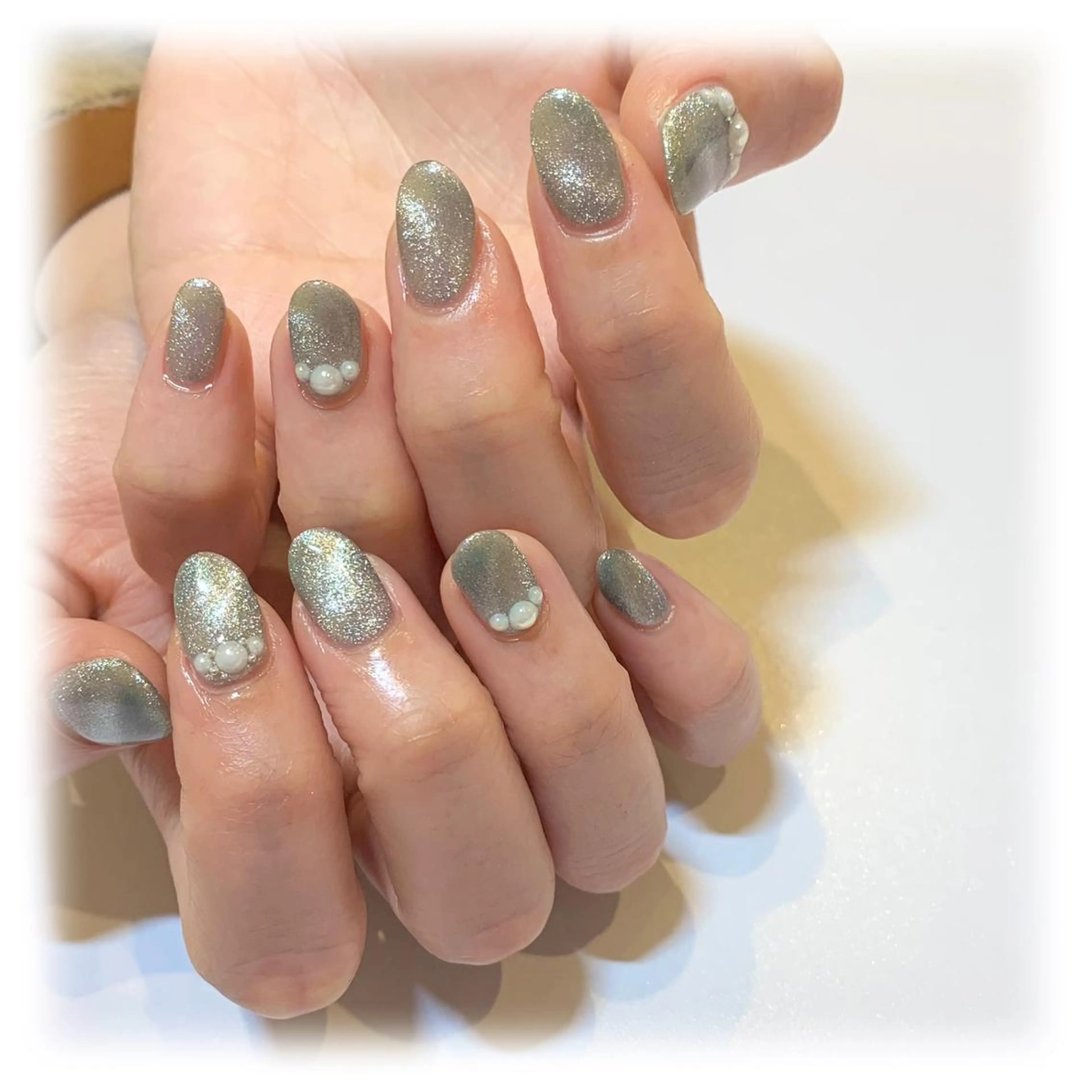 ネイル アートネイル オーロラネイル マグネットネイル ui nailのネイルデザイン