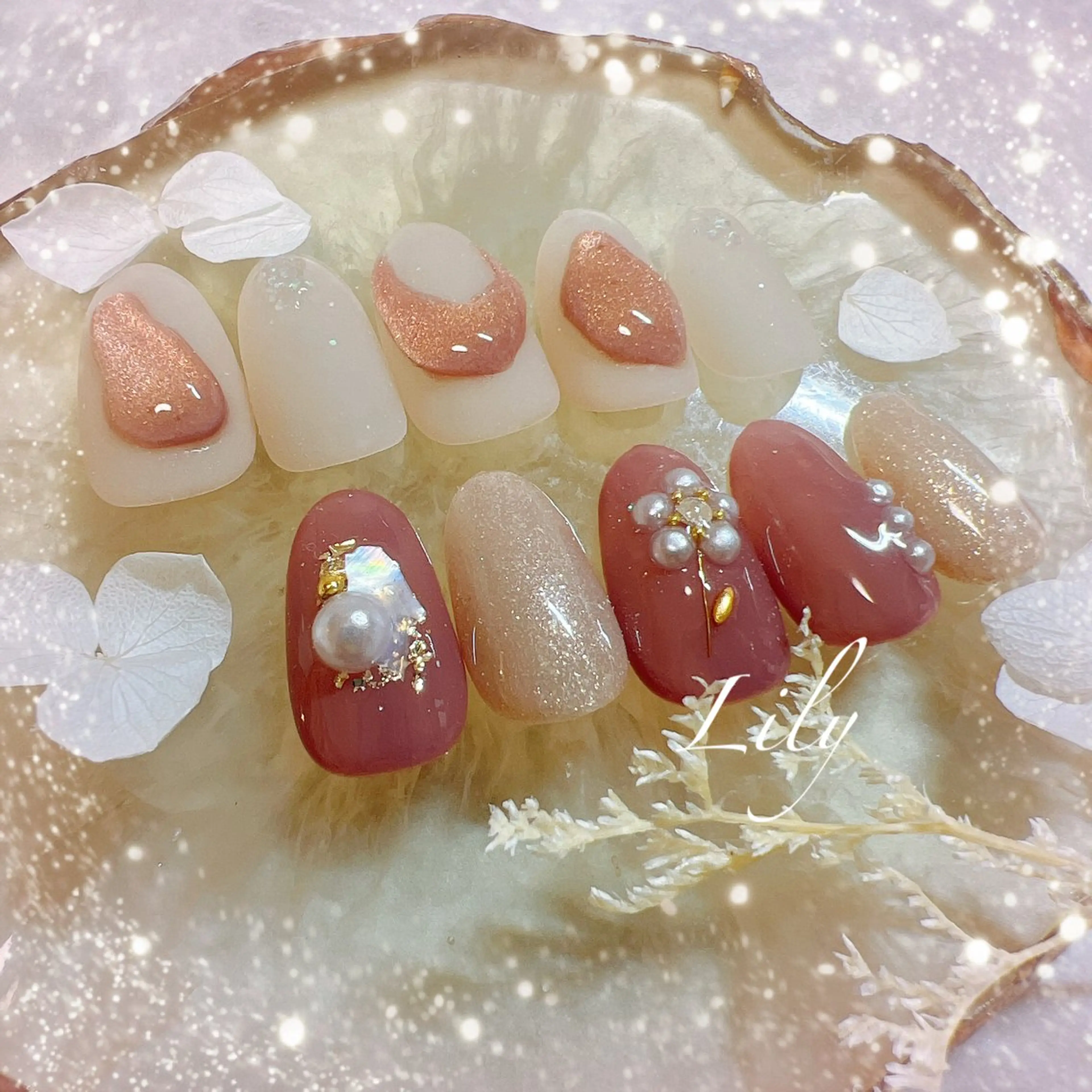 ネイル ハンドネイル Lily*nail 🌻Mii🌻のネイルデザイン