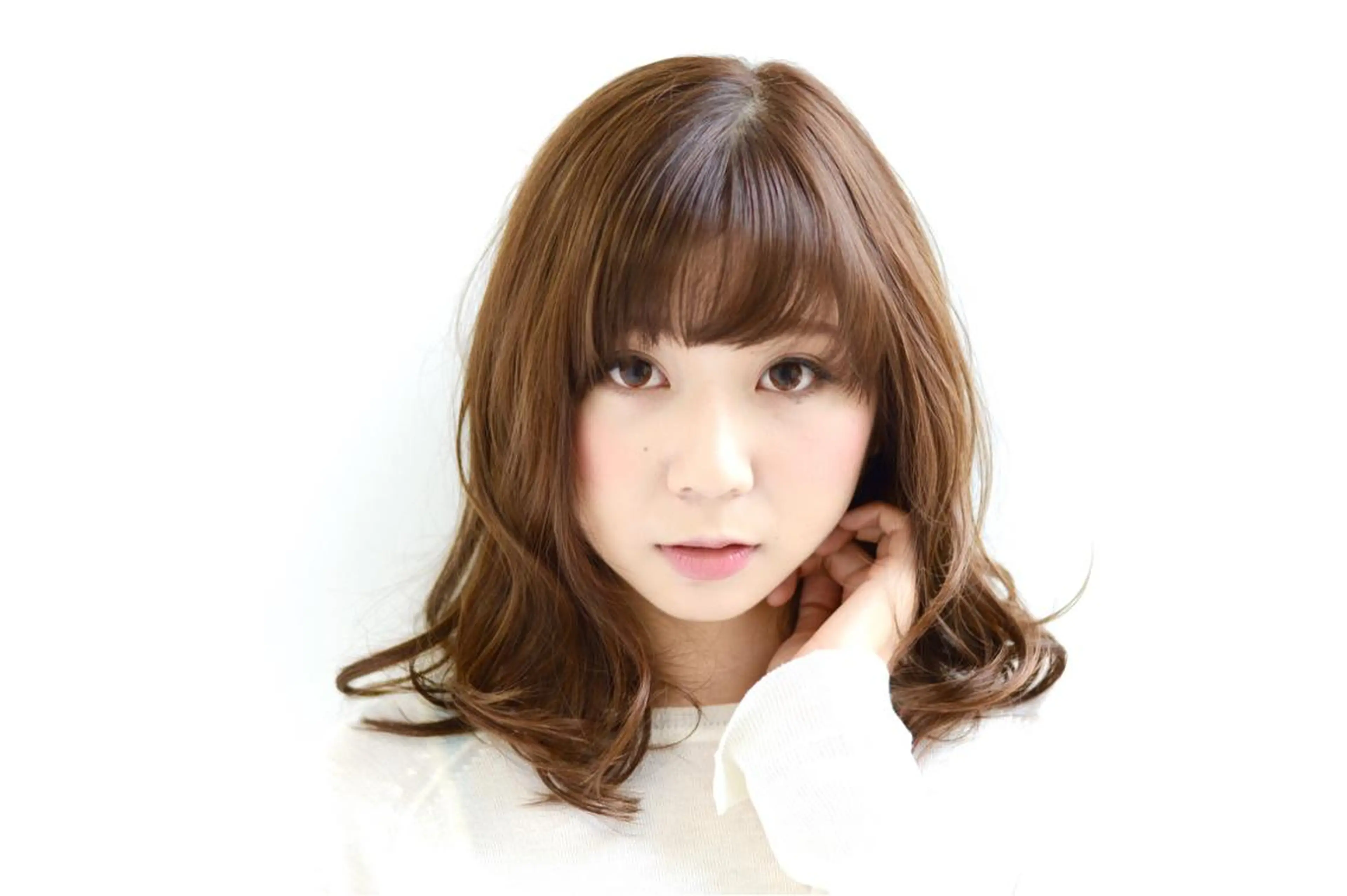 ミディアム テラモト カズヨシのヘアスタイル