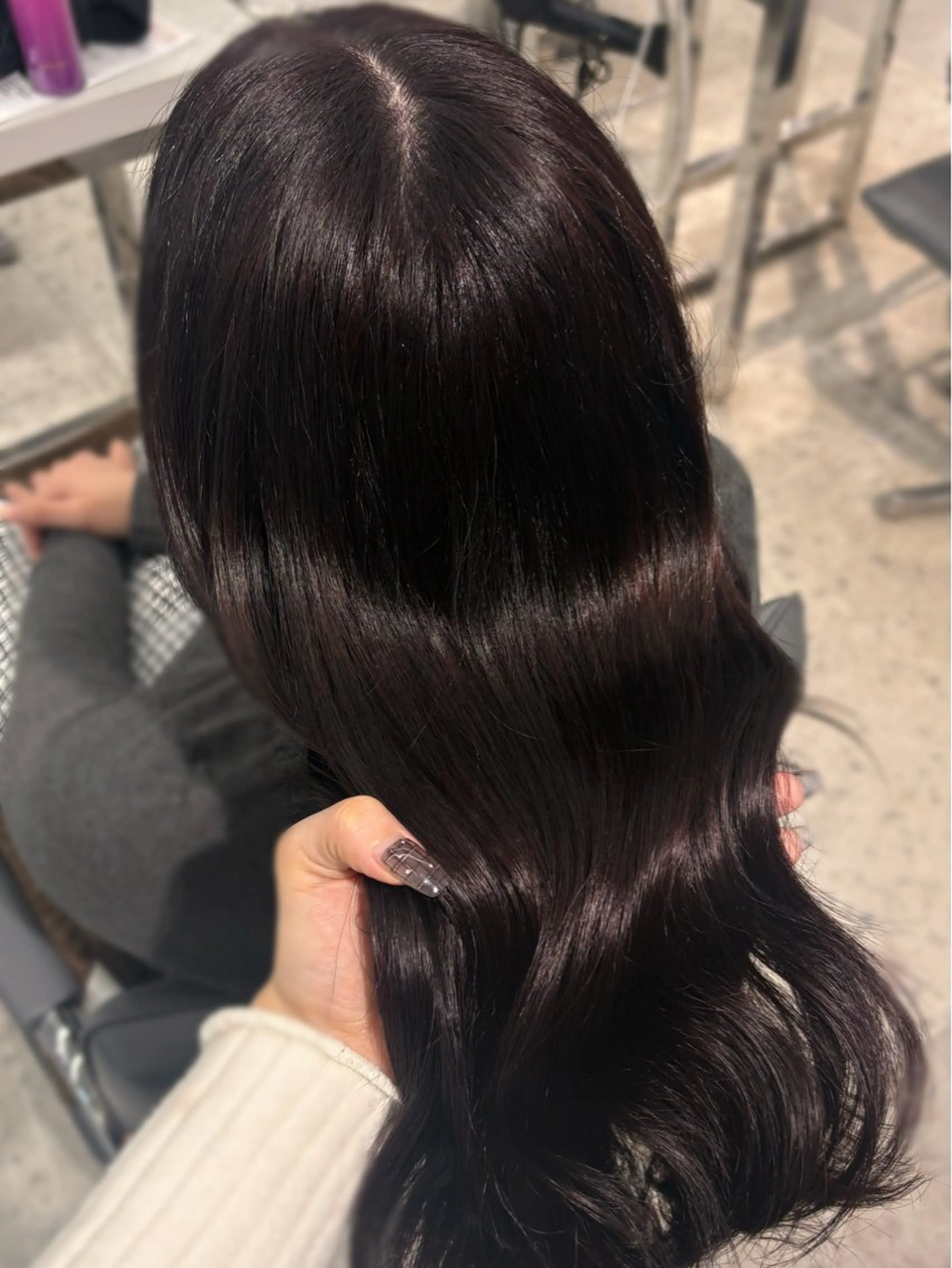 ロング ヘアカラー トリートメント モデル募集in渋谷 ソナのヘアスタイル