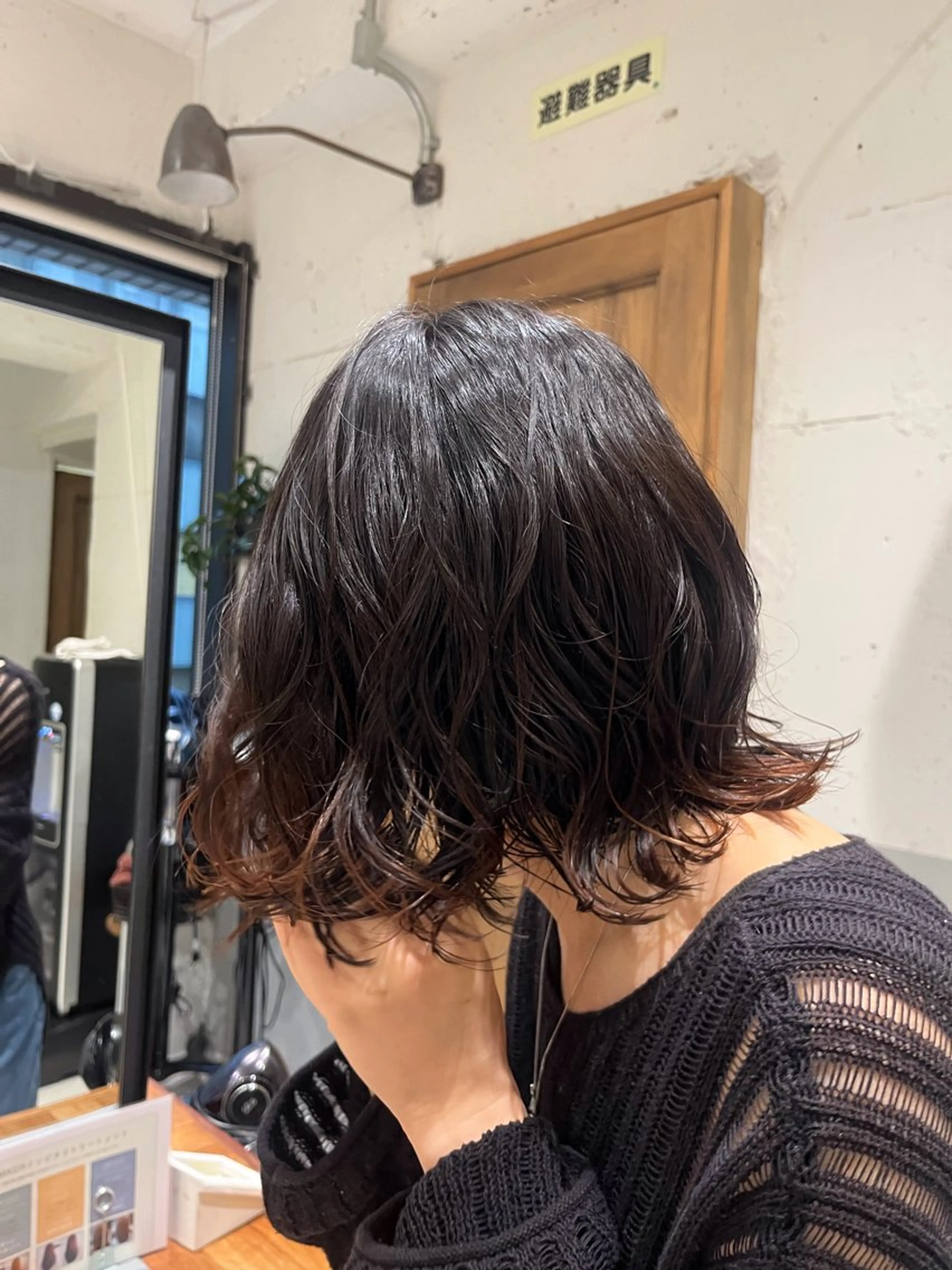 ミディアム ミディアムパーマ ボブ スタジオノル パーマ🌀あやなのヘアスタイル