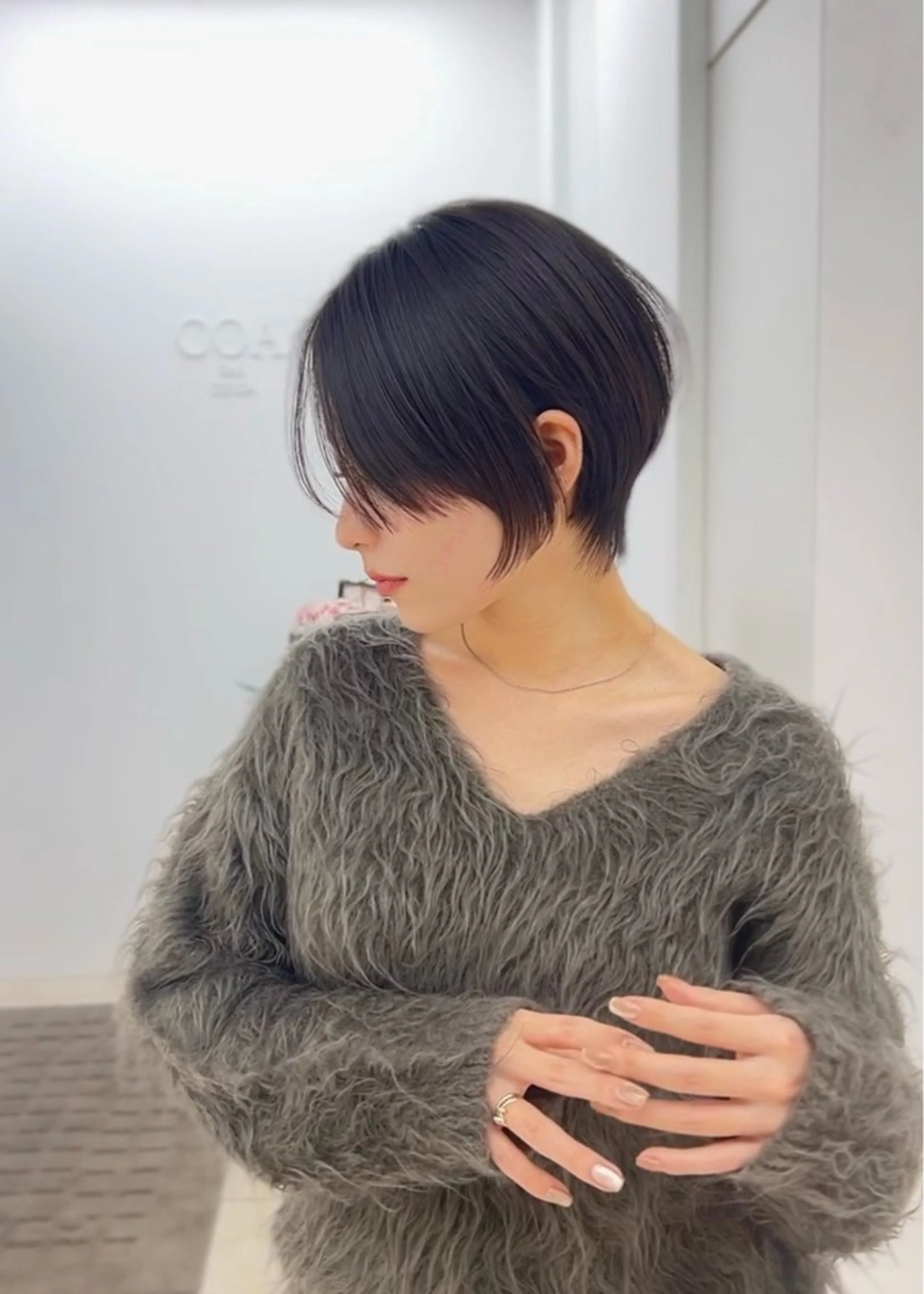 ショート 似合わせカット ショートヘア 🫧ボブカットモデル 韓国透明感カラー🫧のヘアスタイル