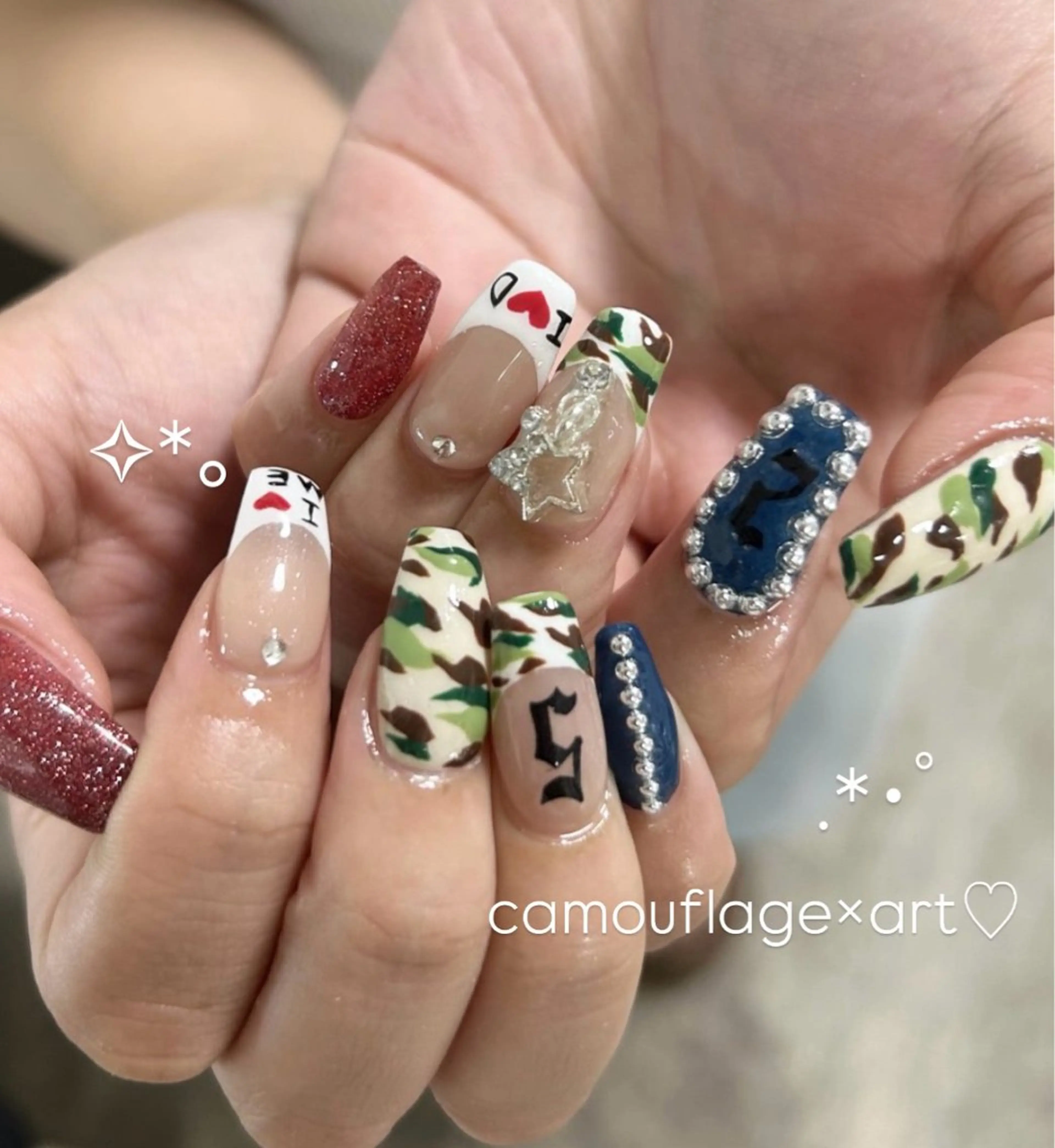 ネイル ハンドネイル .*･ﾟCHAM NAIL✧︎*。のネイルデザイン