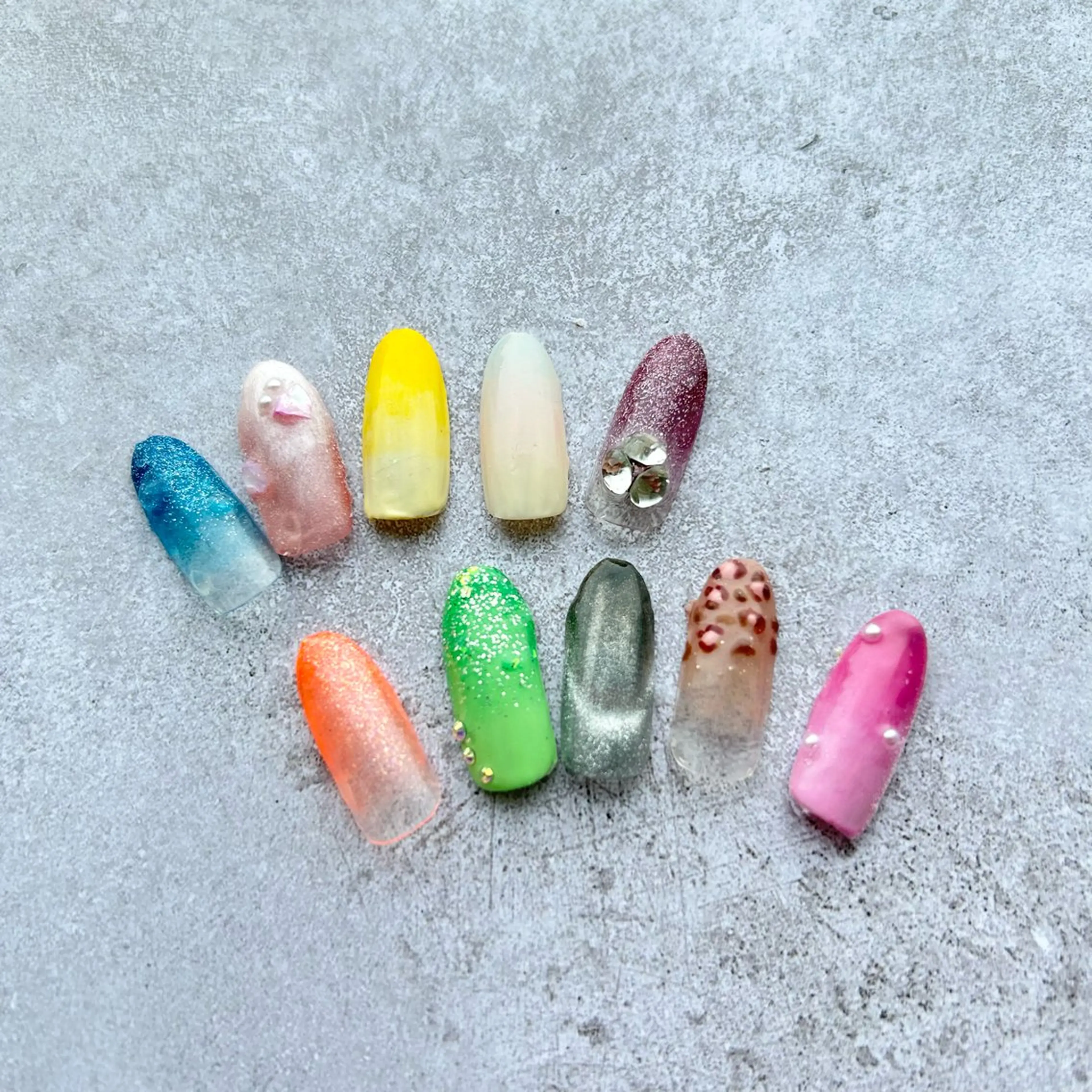 【オフ有】グラデーション+写真アート2本付の写真