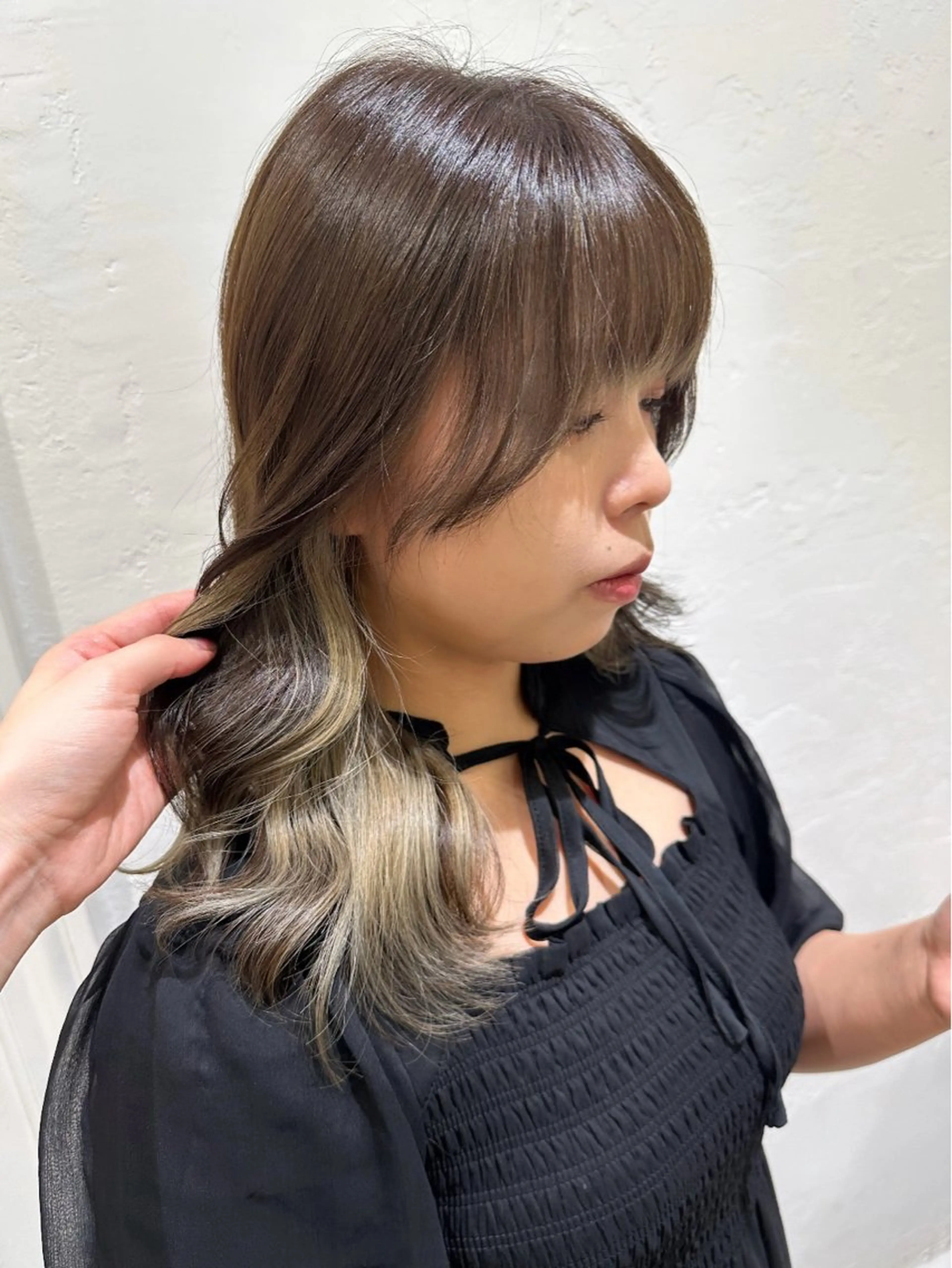 セミロング カラー ヘアカラー 柔らか透明感カラー/ 内田圭祐のヘアスタイル