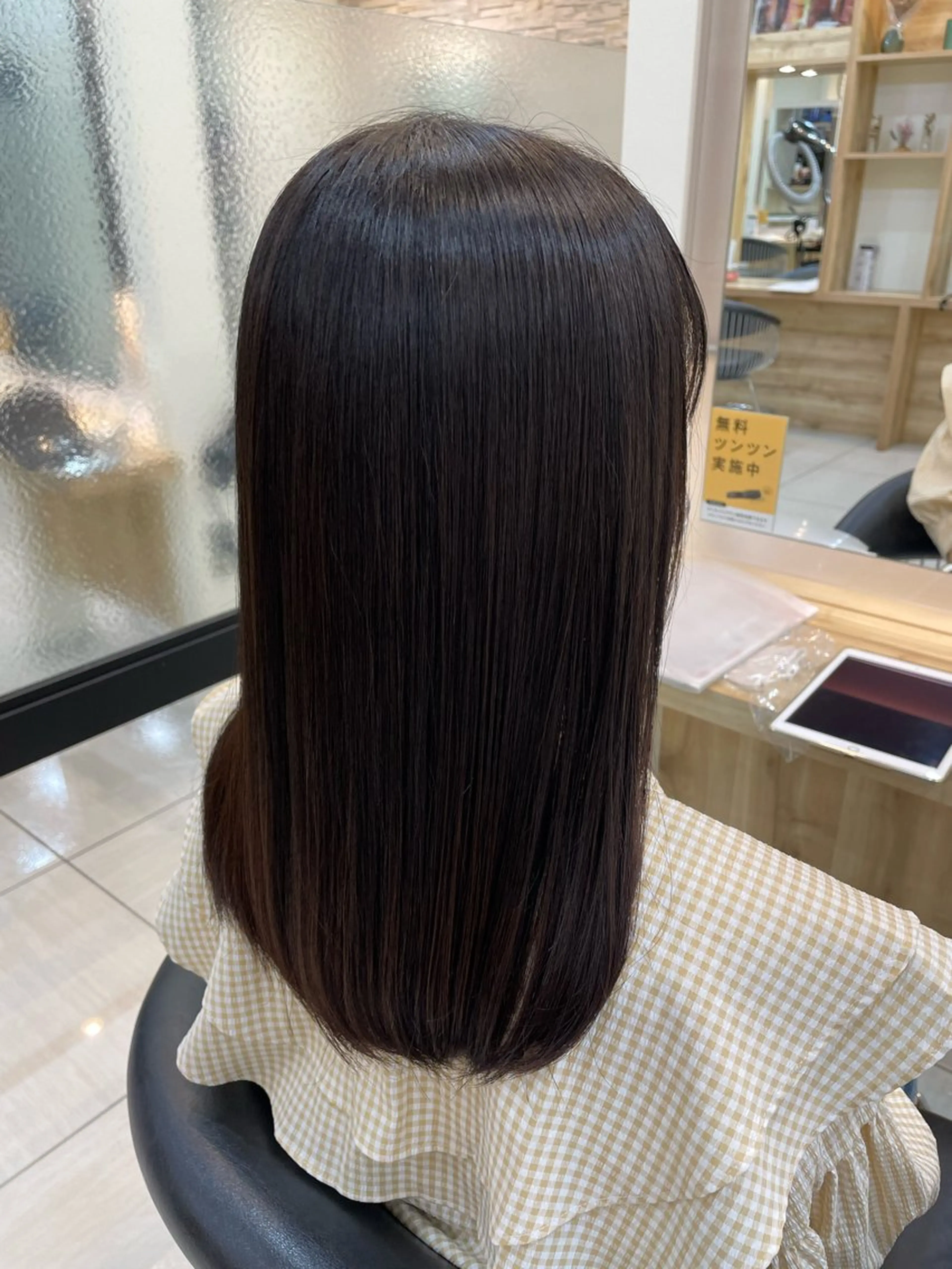 セミロング 髪質改善 縮毛矯正 トリートメント 酸熱トリートメント トリートメント 田野倉NEXT店 美髪ニストのヘアスタイル