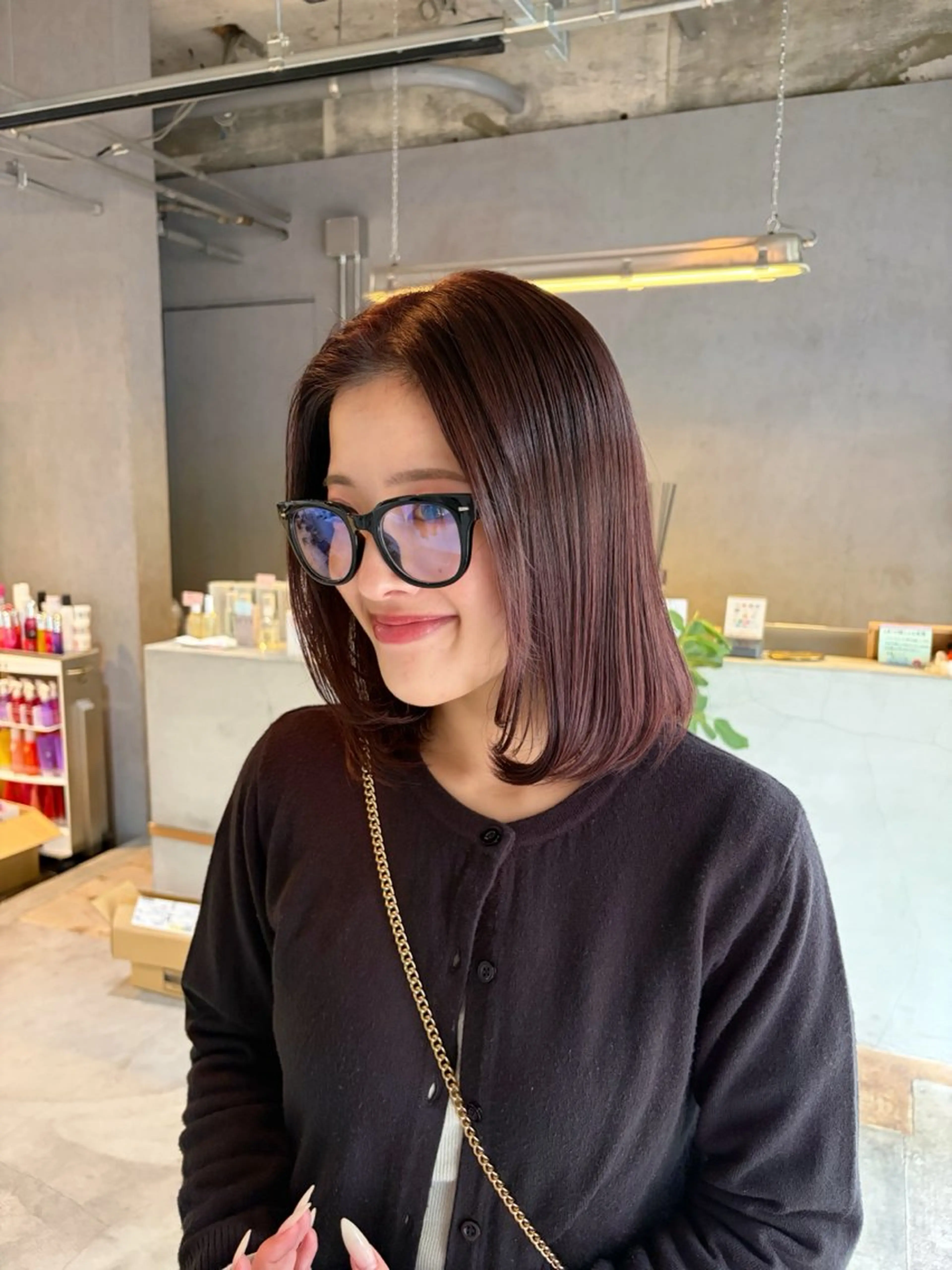 セミロング ヘアカラー トリートメント charme by sarah/ aoiのヘアスタイル