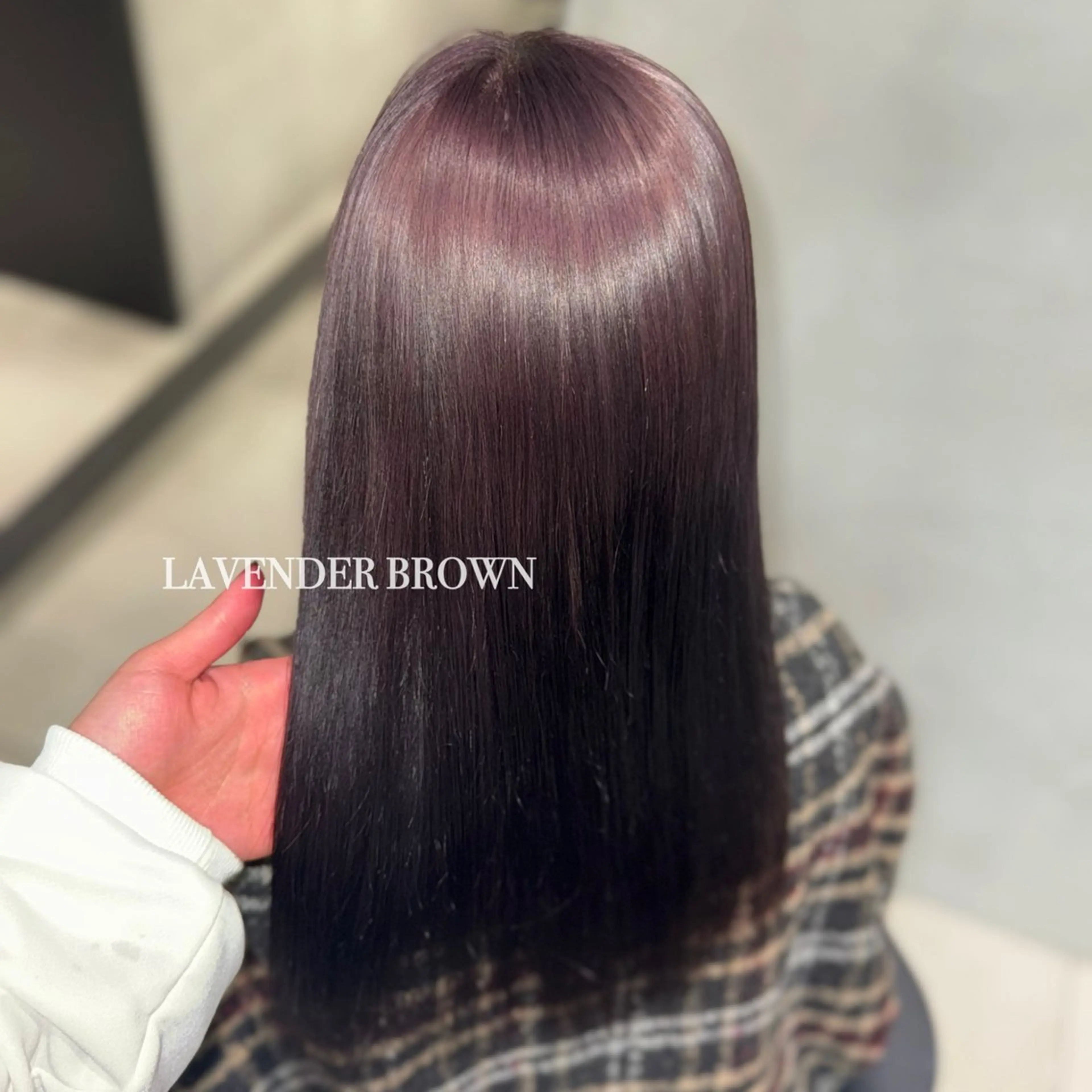 ロング カラー ブリーチ ブラウンカラー ラベンダーカラー ヘアカラー 大阪 梅田/ ハイトーン/エクステのヘアスタイル