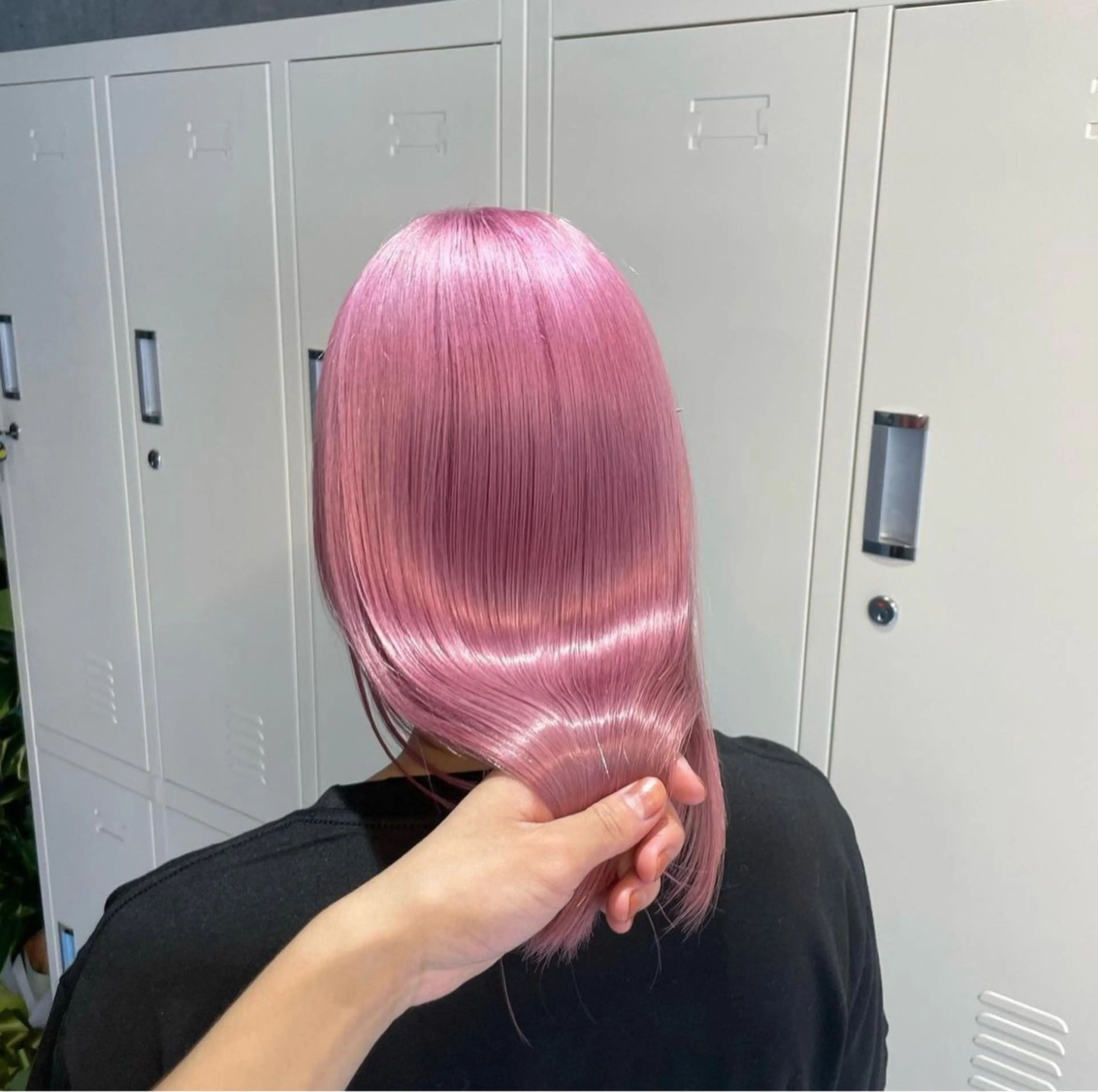 セミロング カラー ピンクカラー 似合わせカラー✞✟ ayumi🐈‍⬛のヘアスタイル