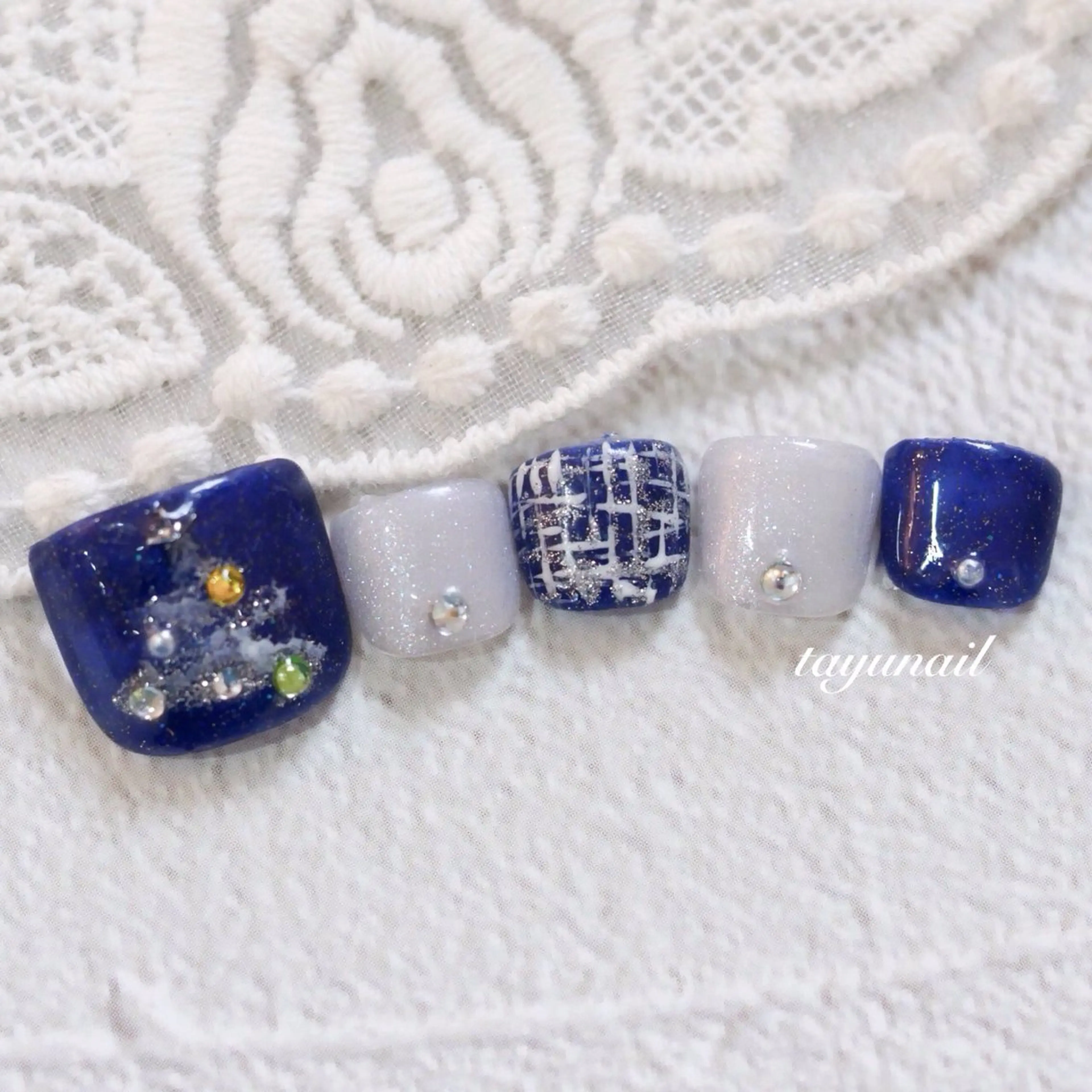 ネイル フットネイル ジェルネイル パラジェル ネイルサロン 【たゆnail】のネイルデザイン