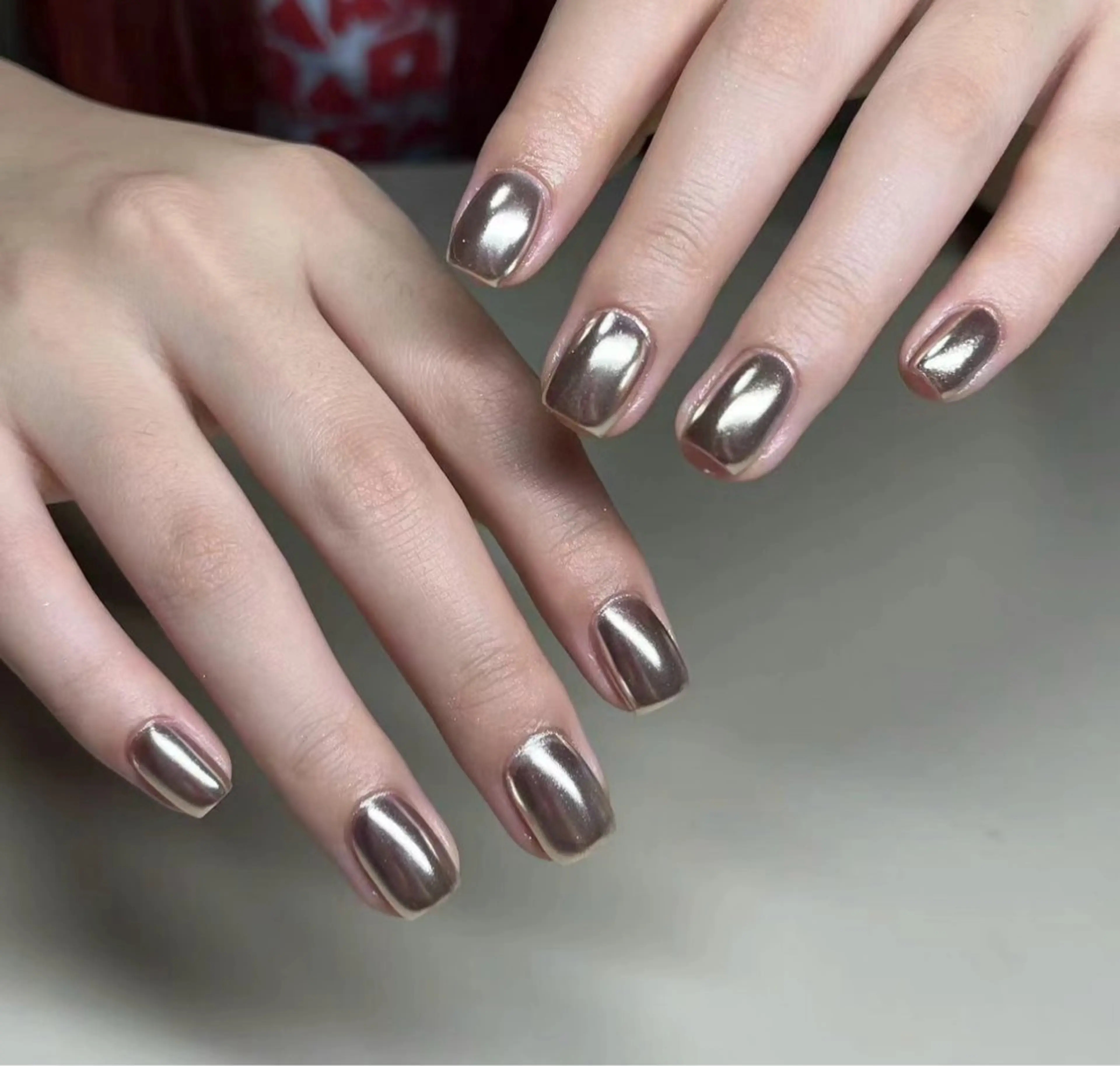 [初回オフ無料]オーロラ/ミラー （ベースカラー有）✨2個パーツ無料or2本埋め尽くし（パーツ、長さだしオフ別）の写真