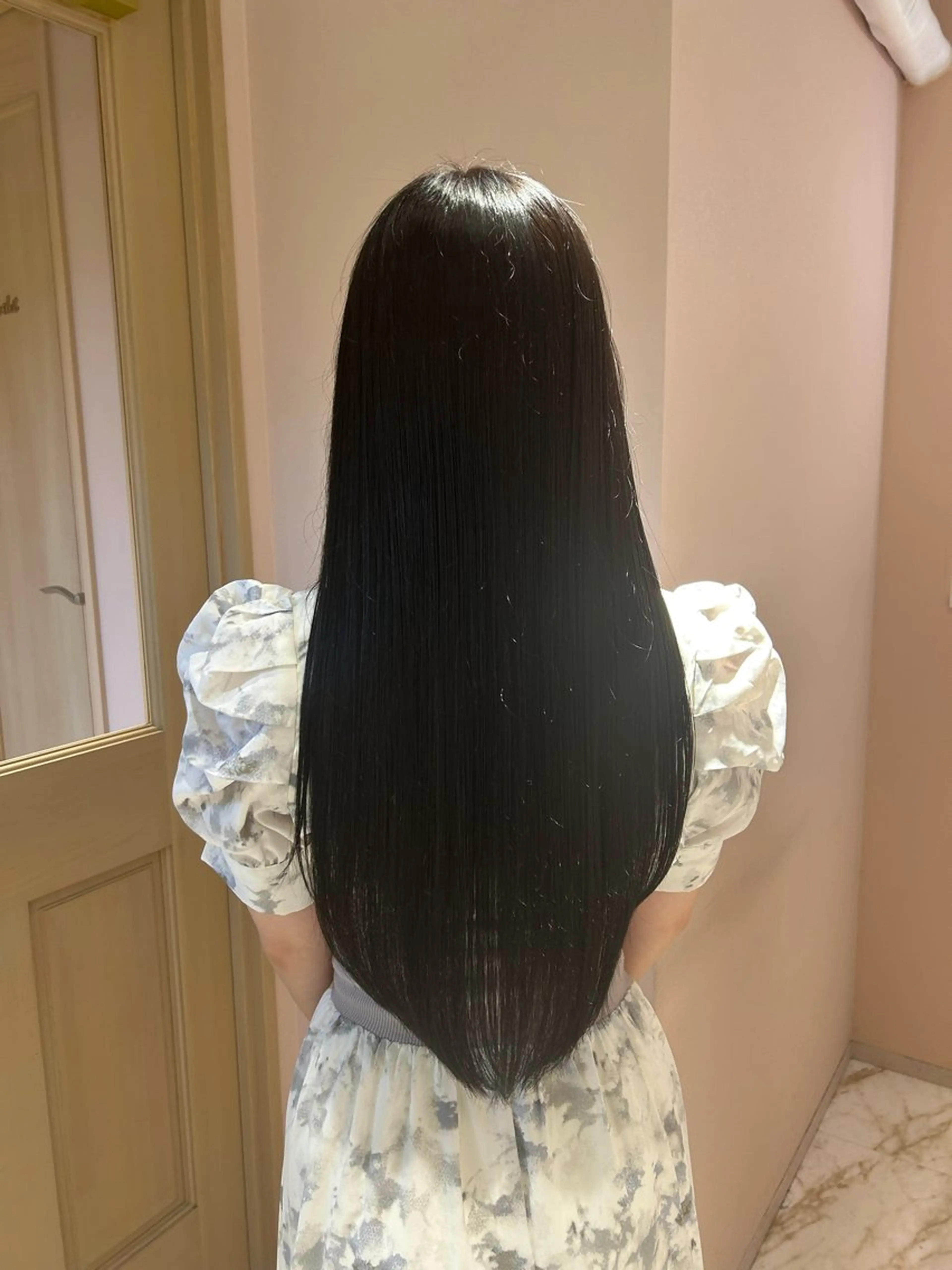 ロング ヘアカラー トリートメント ヘッドスパ マホ/日吉/髪質改善 /レイヤー/ガーリーのヘアスタイル