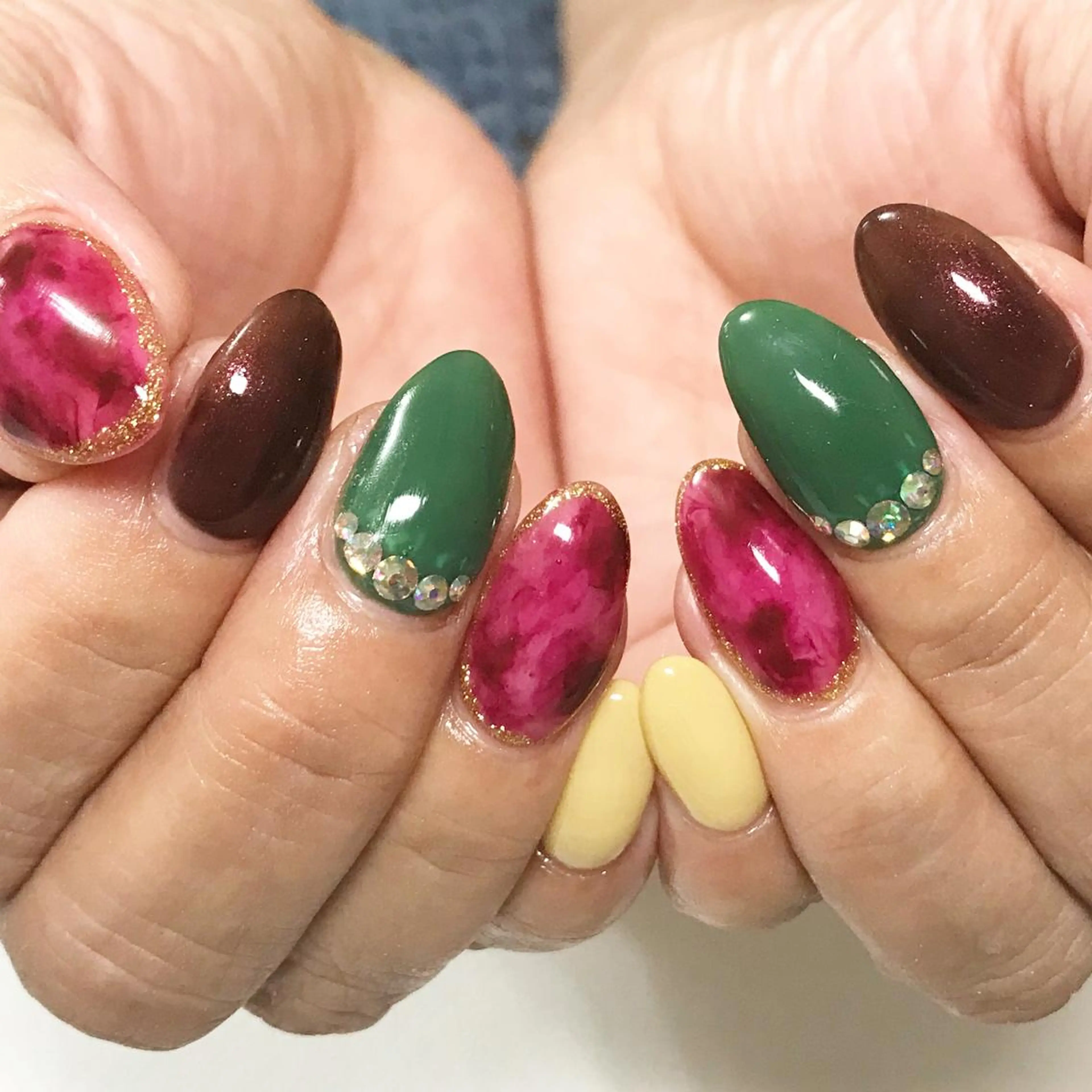 ネイル べっ甲ネイル フットネイル ピンク シンプルネイル 春ネイル nail fufla ♡yamane♡のネイルデザイン