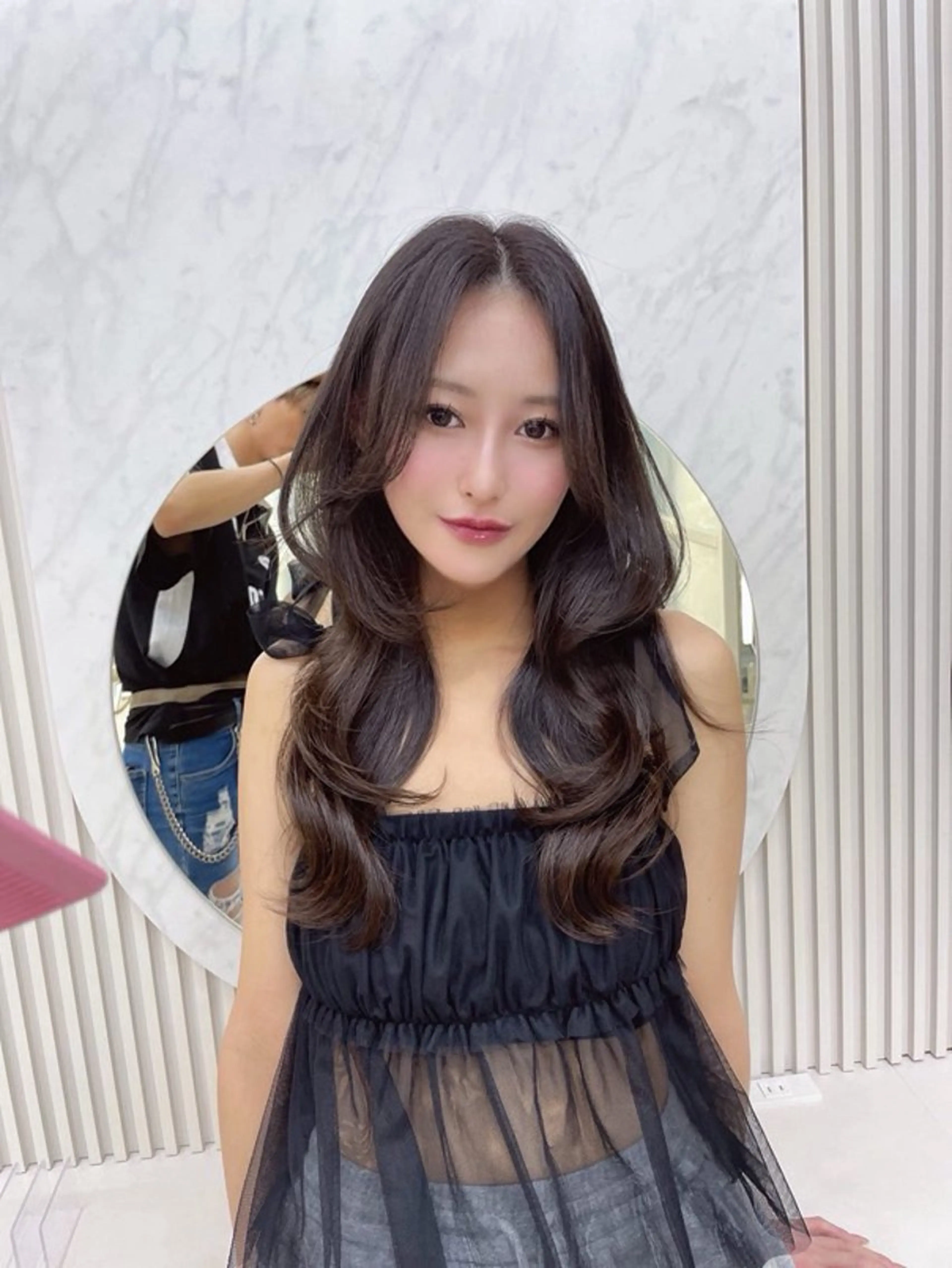 ロング レイヤー/顔周り /韓国ヘア/TAKUのヘアスタイル