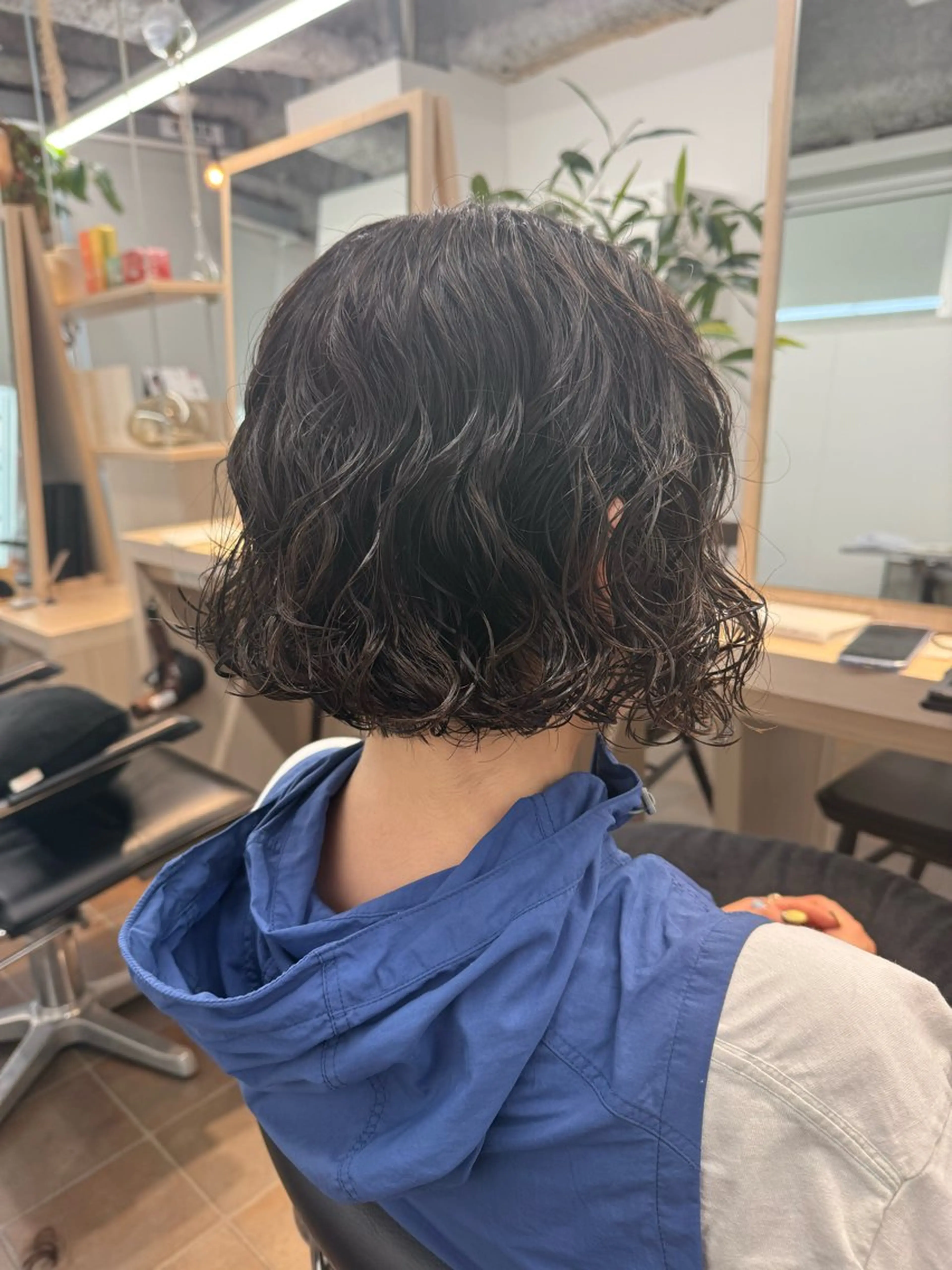 ミディアム カット パーマ トリートメント miwa/ボブパーマ /モードボブのヘアスタイル