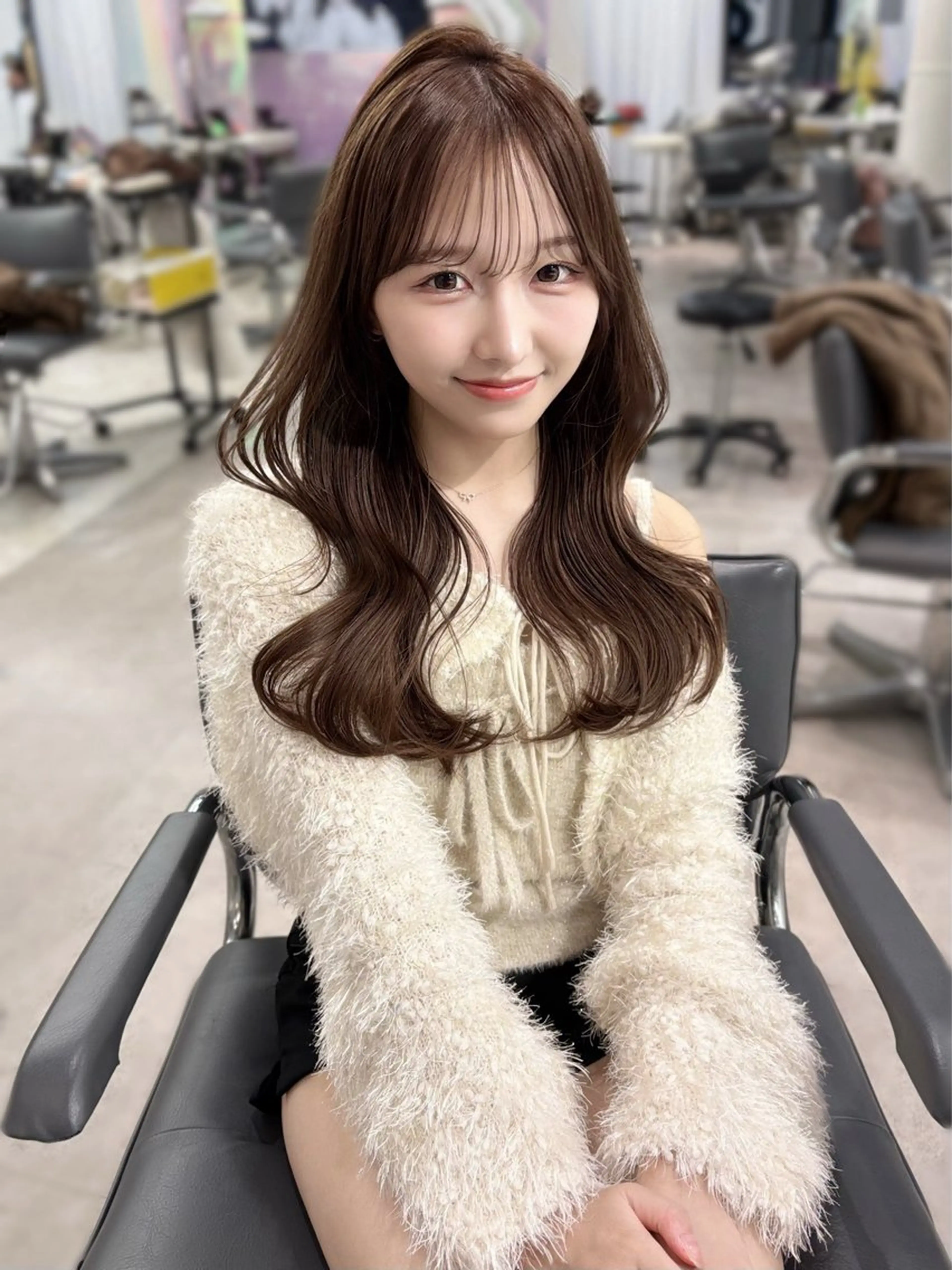 ロング カラー ヘアカラー 透明感カラー 💞みどりのヘアスタイル