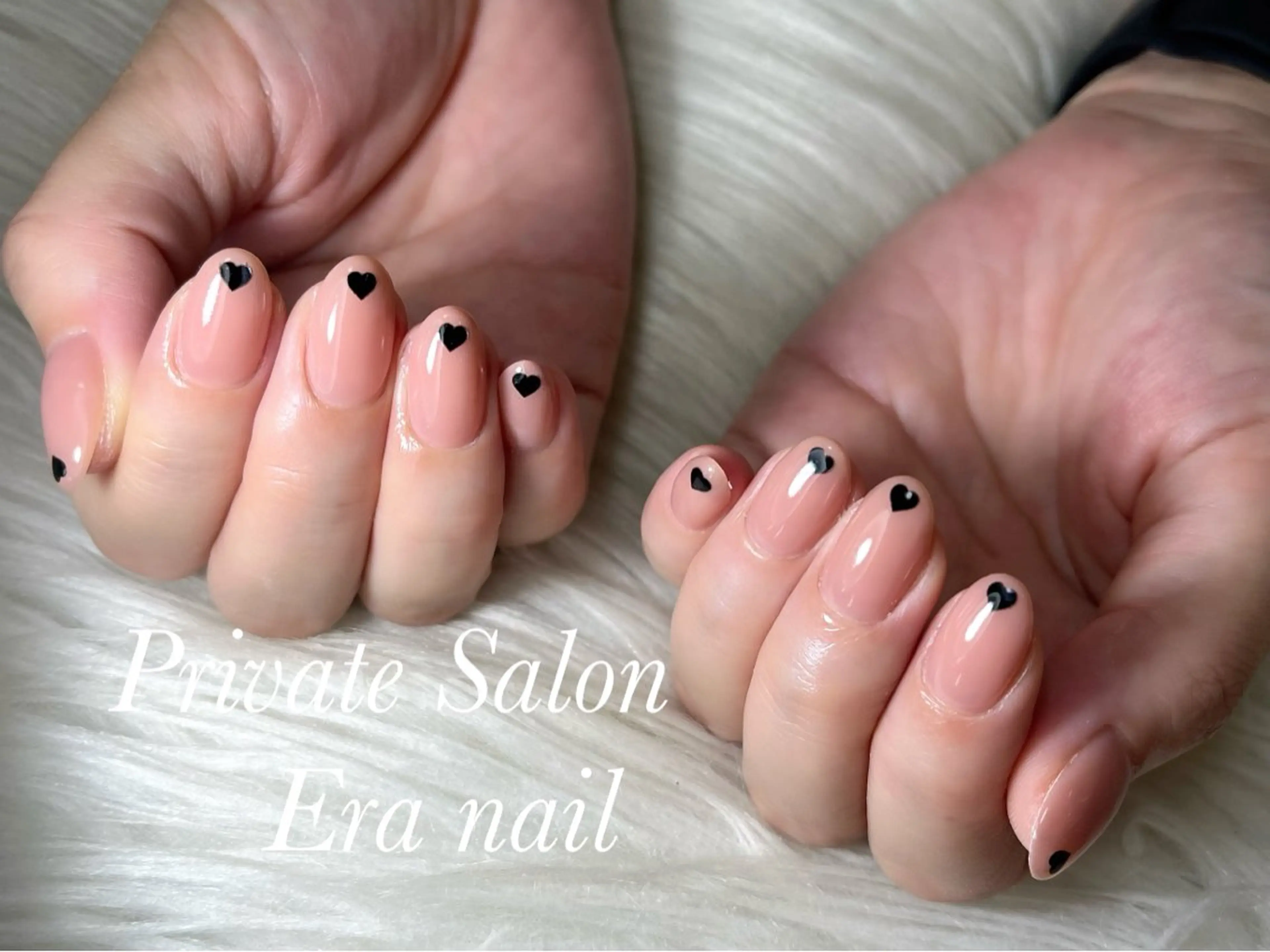 ネイル ハート ホログラムネイル ワンカラーネイル ハンドネイル Era nailのネイルデザイン