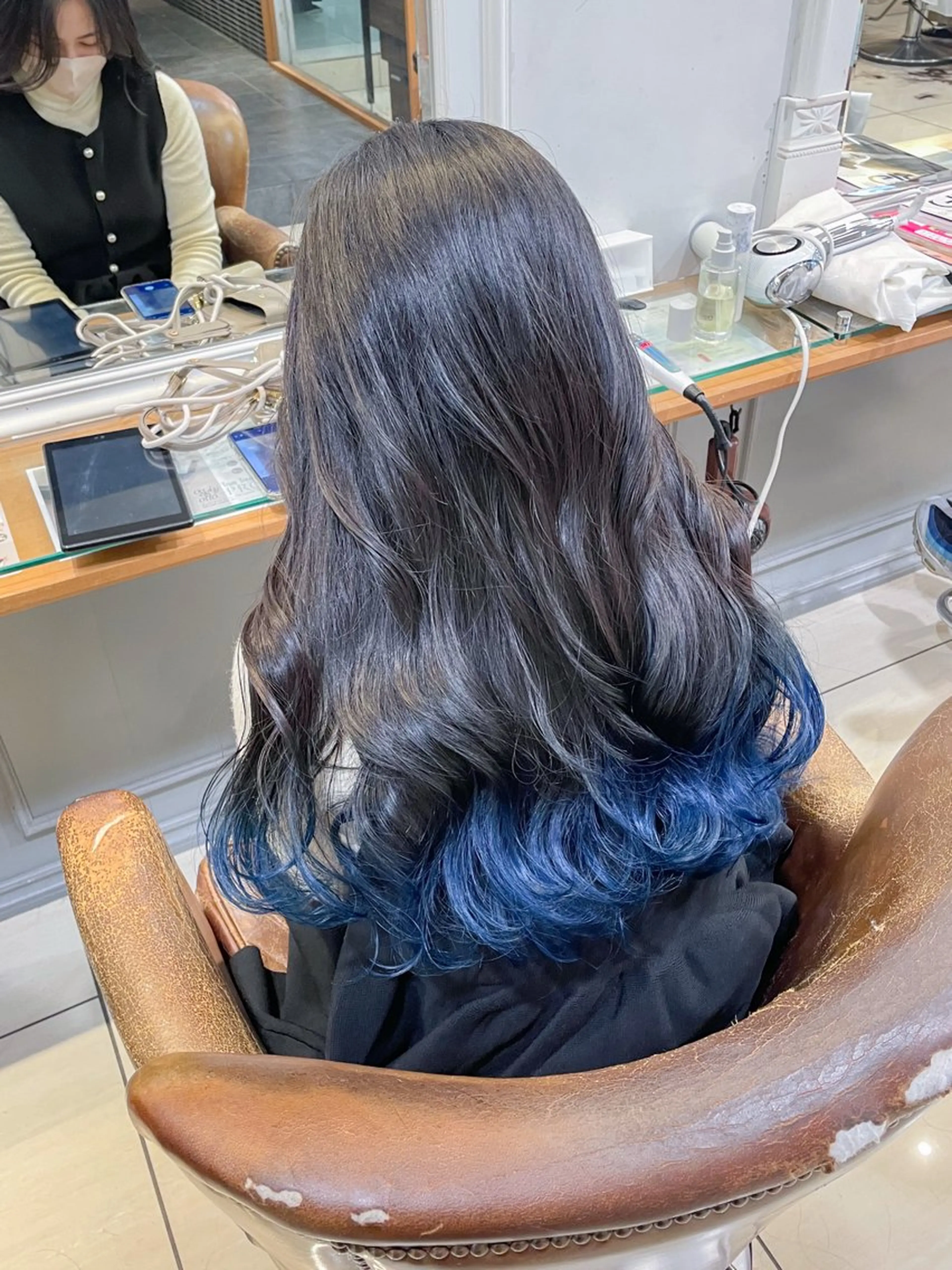 ロング ボブ 髪質改善 韓国風ヘア 縮毛矯正 トリートメント カット ヘアカラー トリートメント ボブ ブリーチ/miinaのヘアスタイル