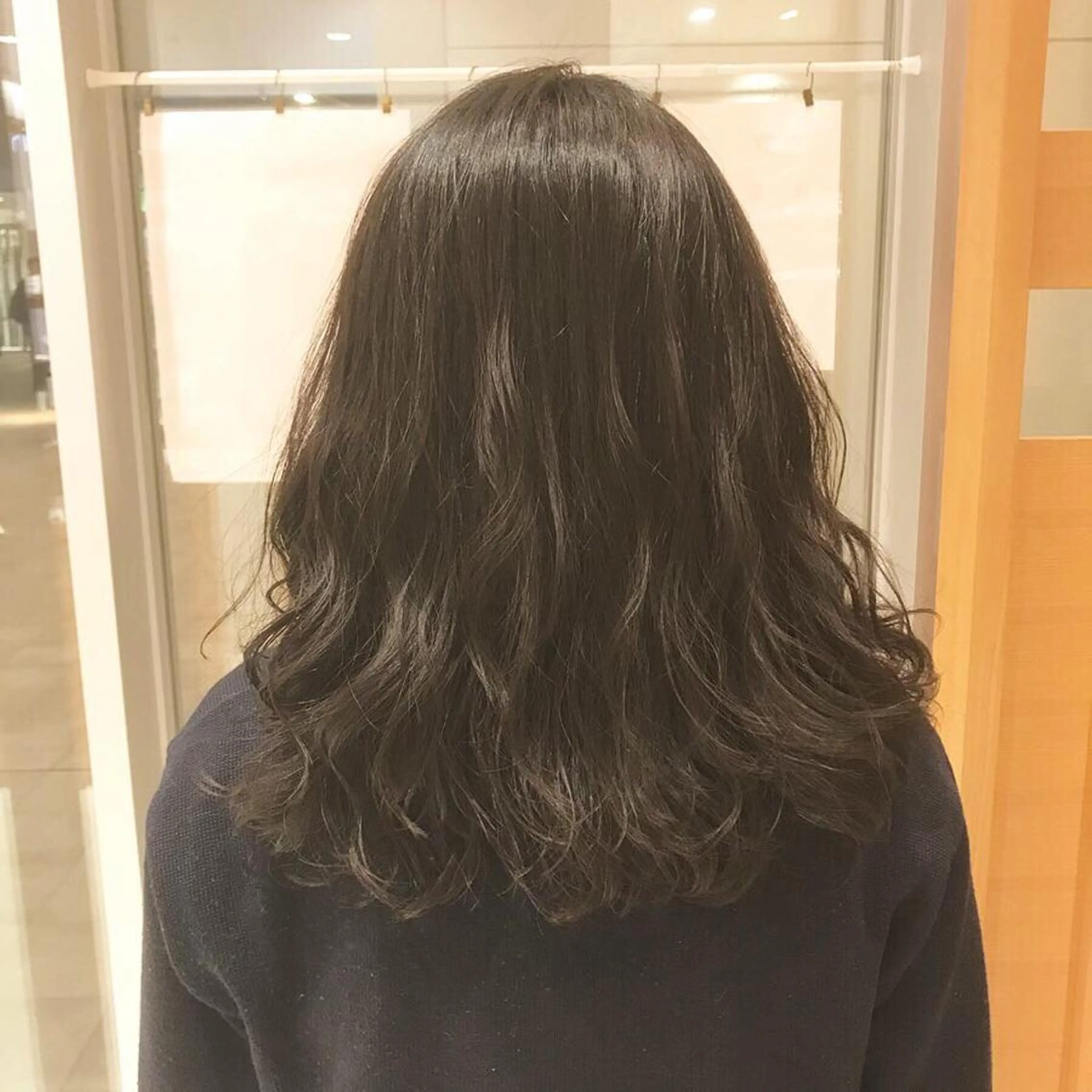 セミロング パーマ セミロングパーマ 大場 優のヘアスタイル