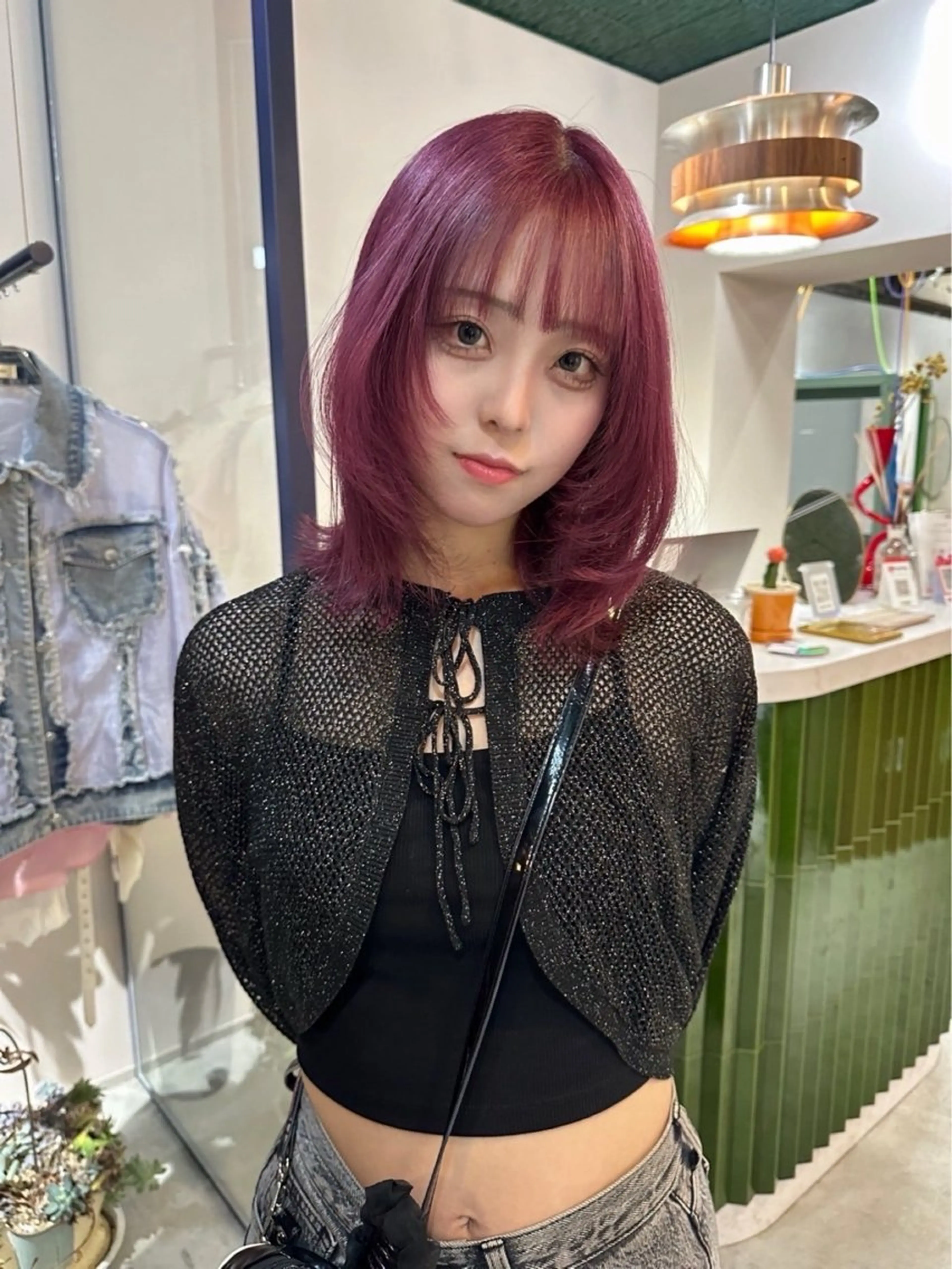 【暖色カラー🍓】前処理ダメージ補習トリートメント付きワンカラー🥣の写真