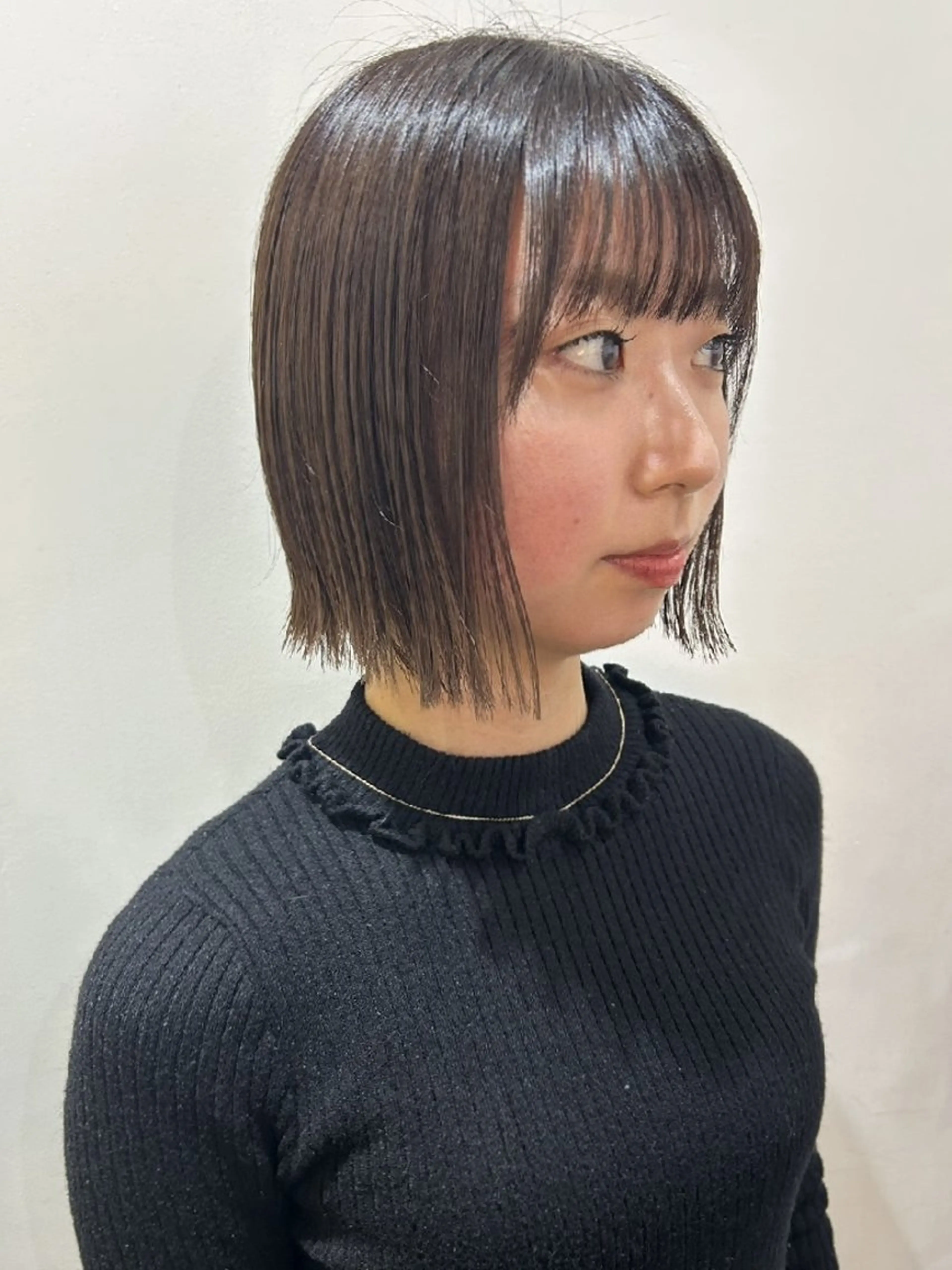 ショート 外ハネヘア カット トリートメント ボブ人気No,1✨ TAME副店長のヘアスタイル
