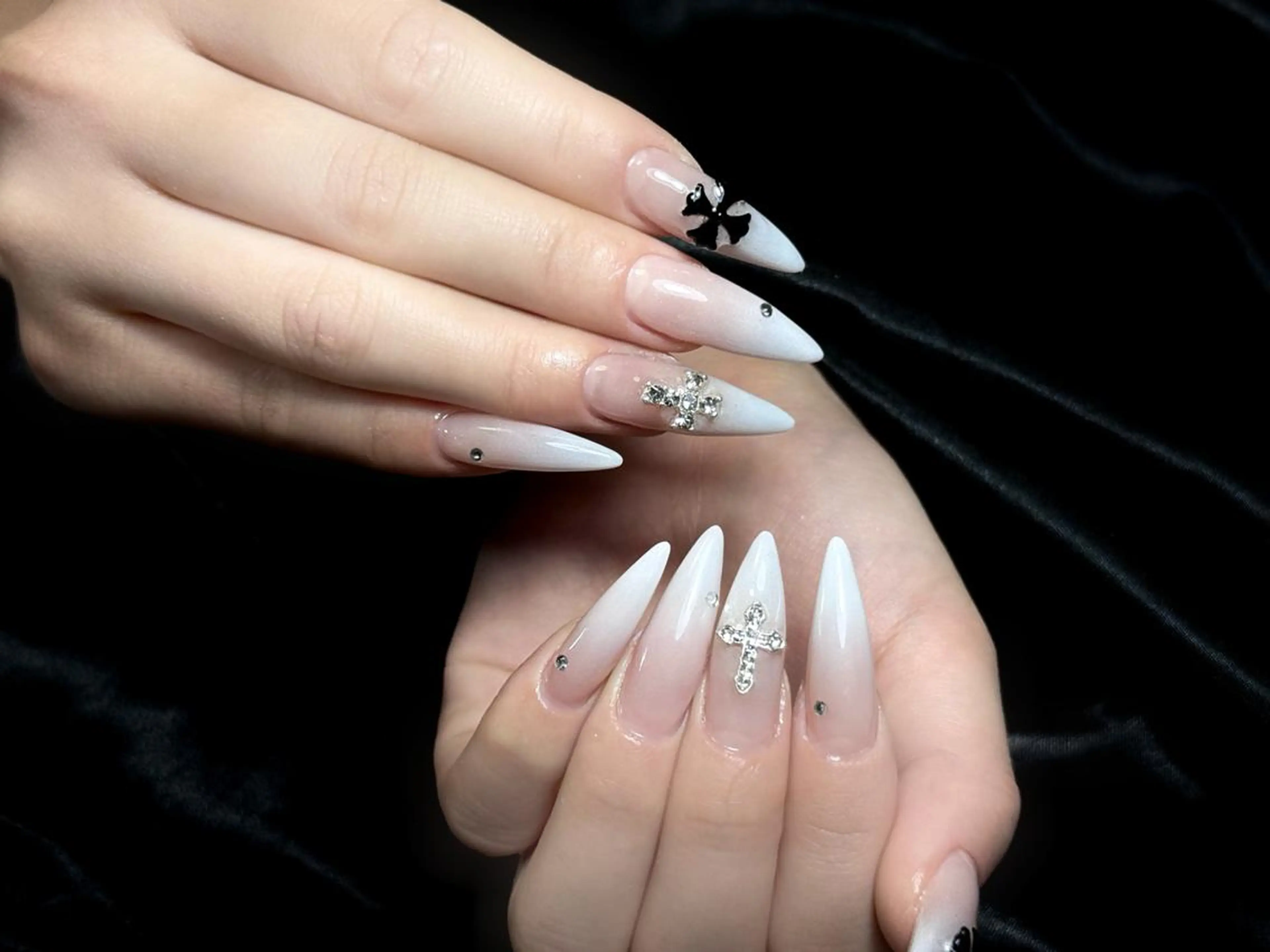 ネイル チークネイル 長さ出し フレンチネイル ジェルネイル 韓国ネイル ハンドネイル Rola kira ゆめのネイルデザイン