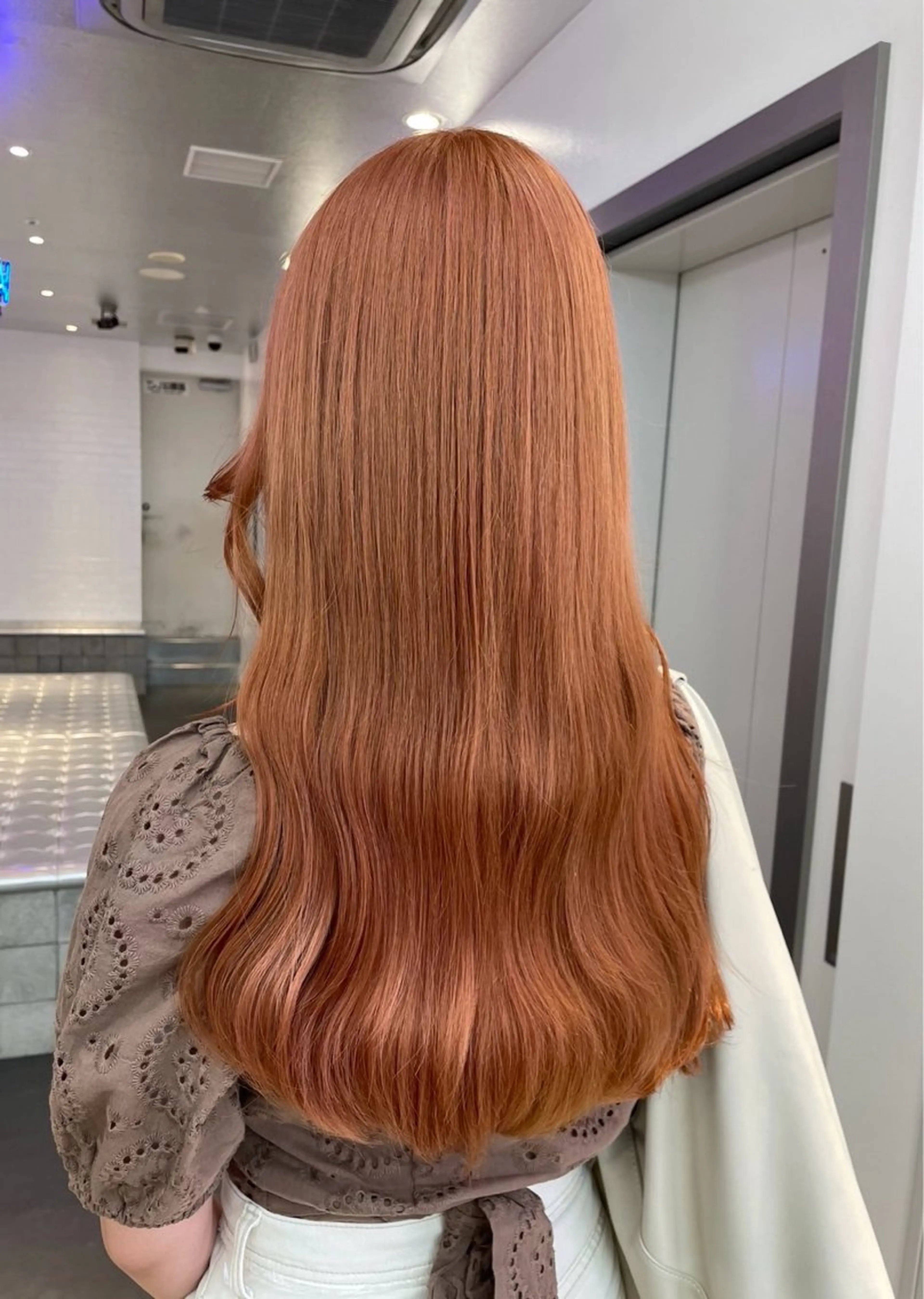 ロング カラー 透明感/血色カラー/ 似合せレイヤー/ゆいのヘアスタイル