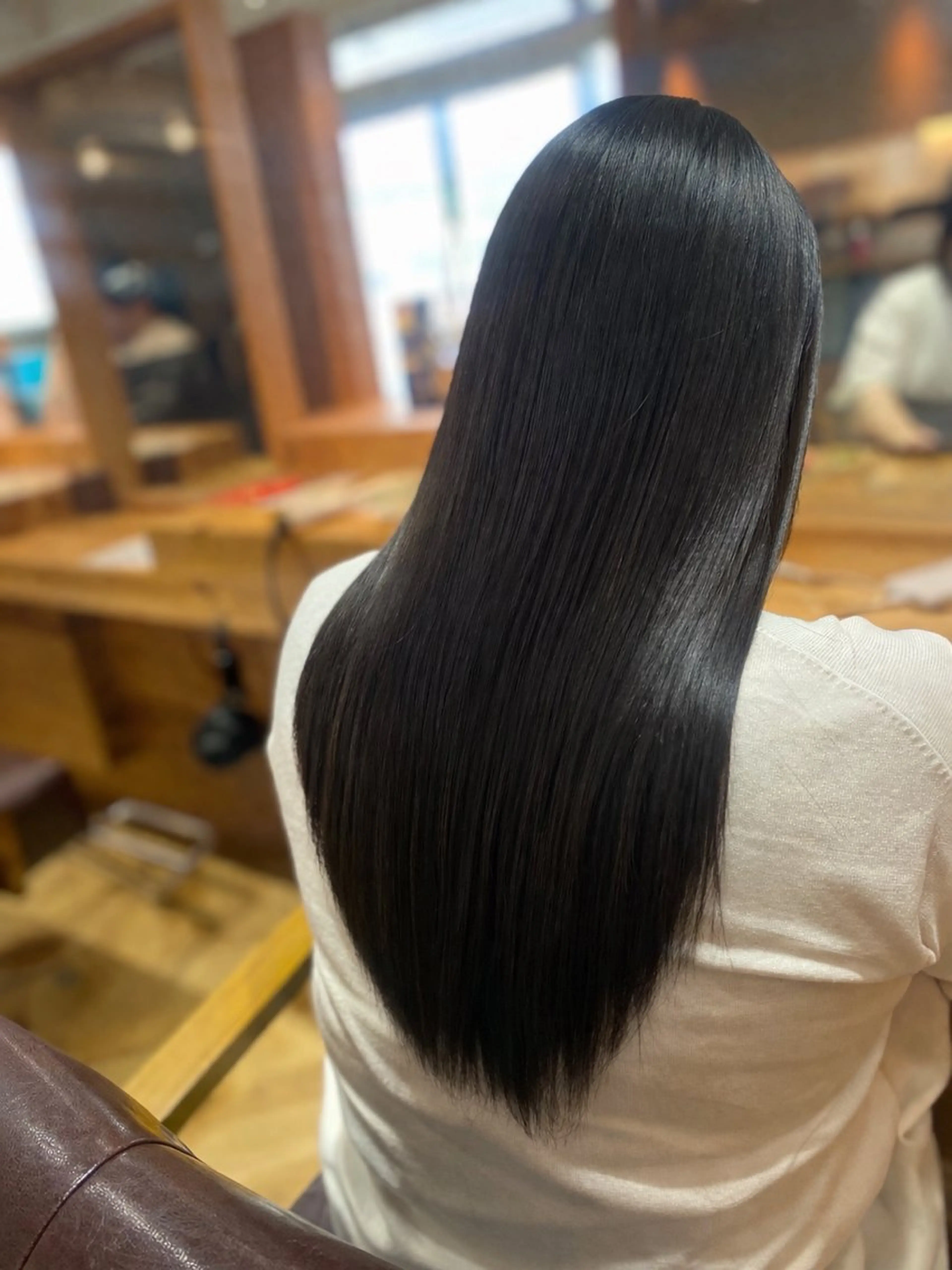 ロング カット 縮毛矯正 トリートメント Tsuyoshi /髪質改善ストレートのヘアスタイル