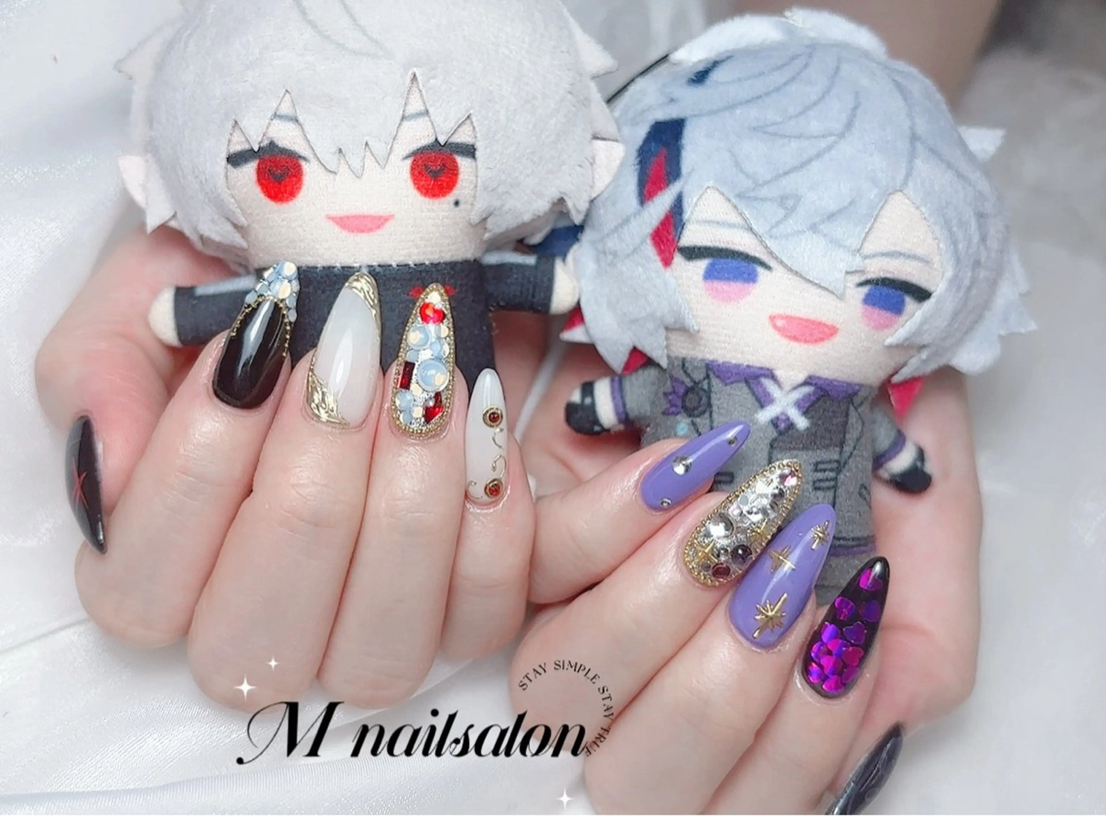 ネイル ハンドネイル M🌷nail 長さだし専門店のネイルデザイン