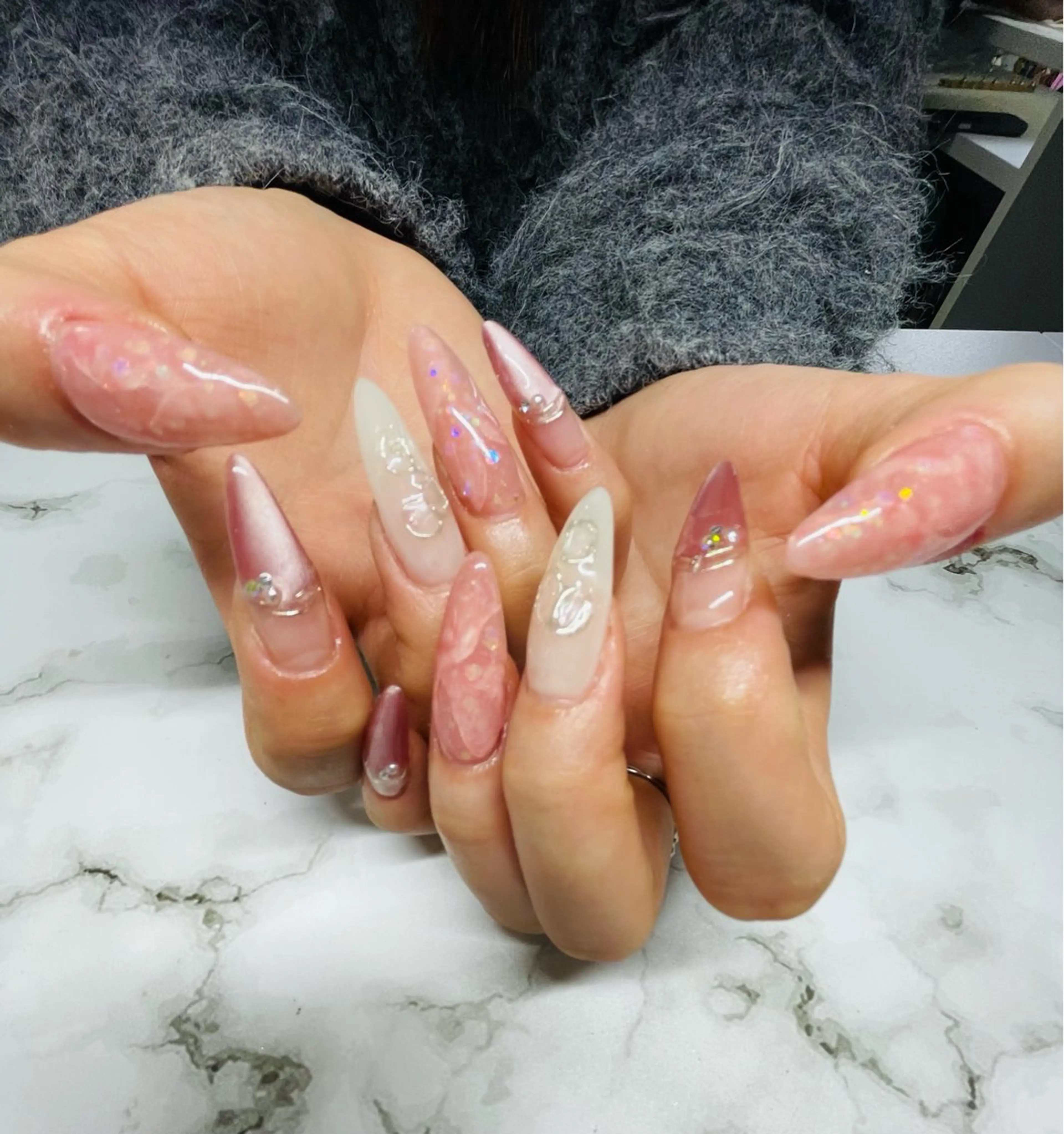 ネイル 長さ出し ネイルチップ Star Beautyのネイルデザイン