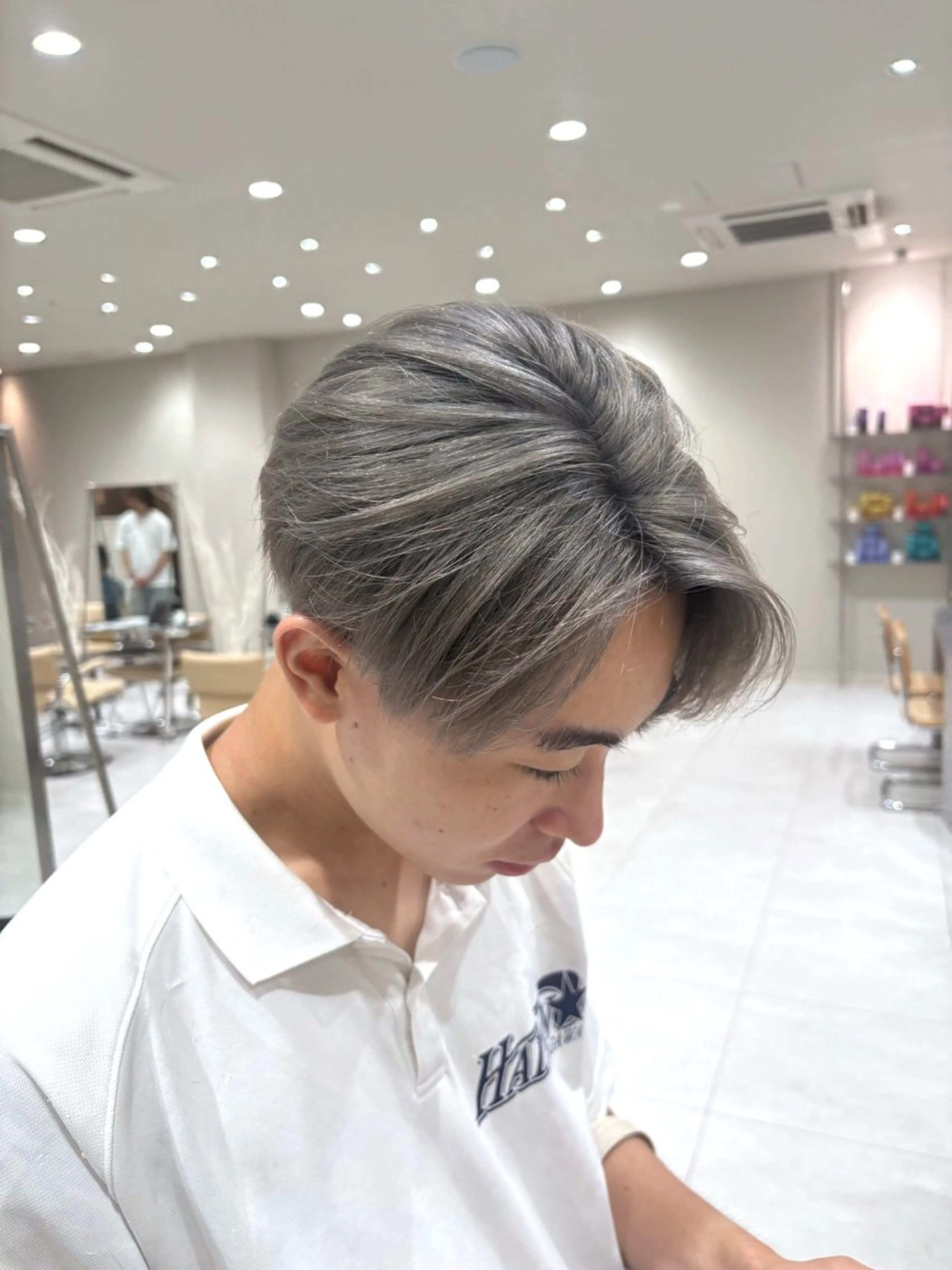 ショート ヘアカラー バレイヤージュ/ヘア アレンジ/shionのヘアスタイル