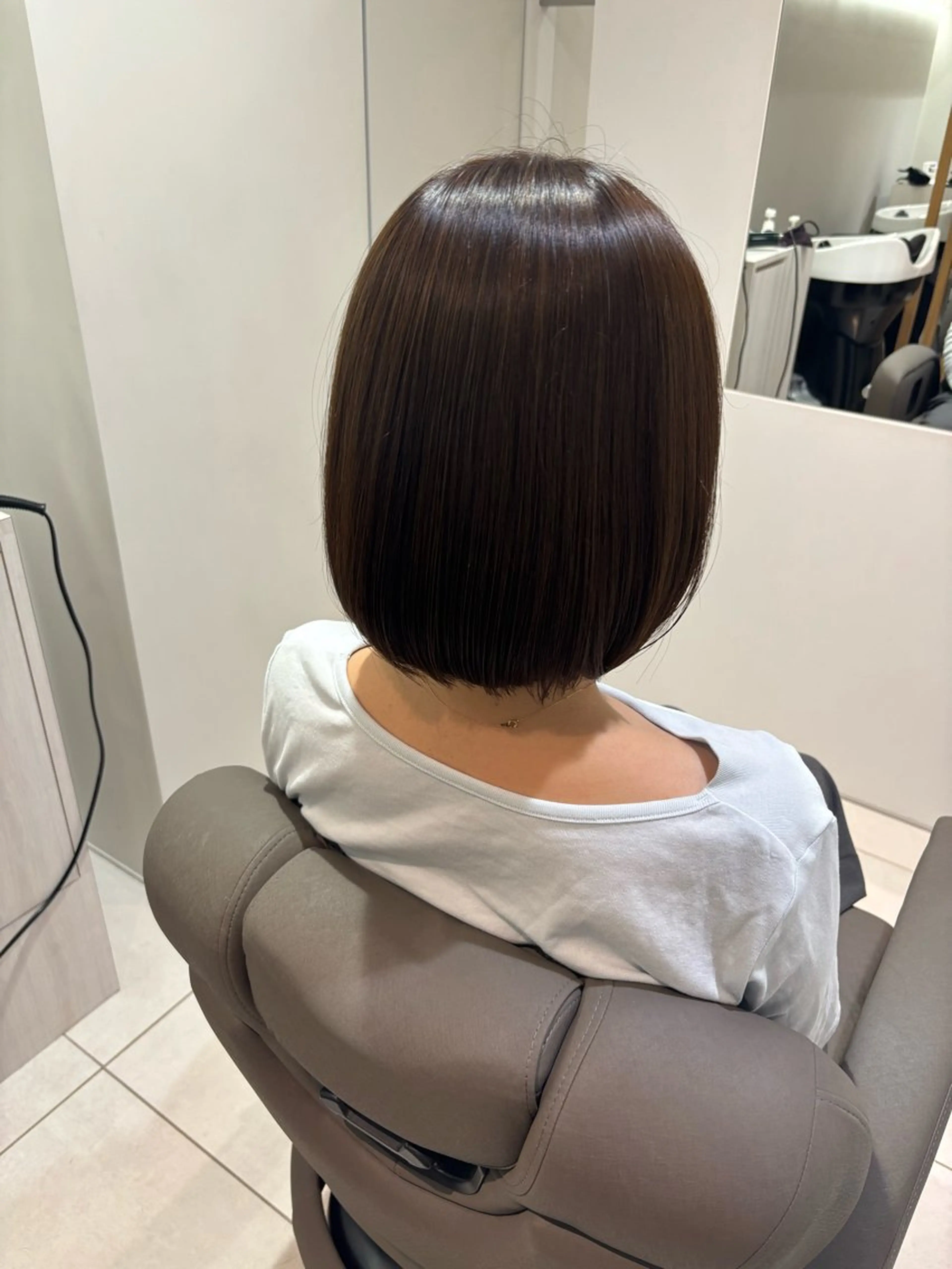 カラー ヘアカラー 白石 歩真のヘアスタイル
