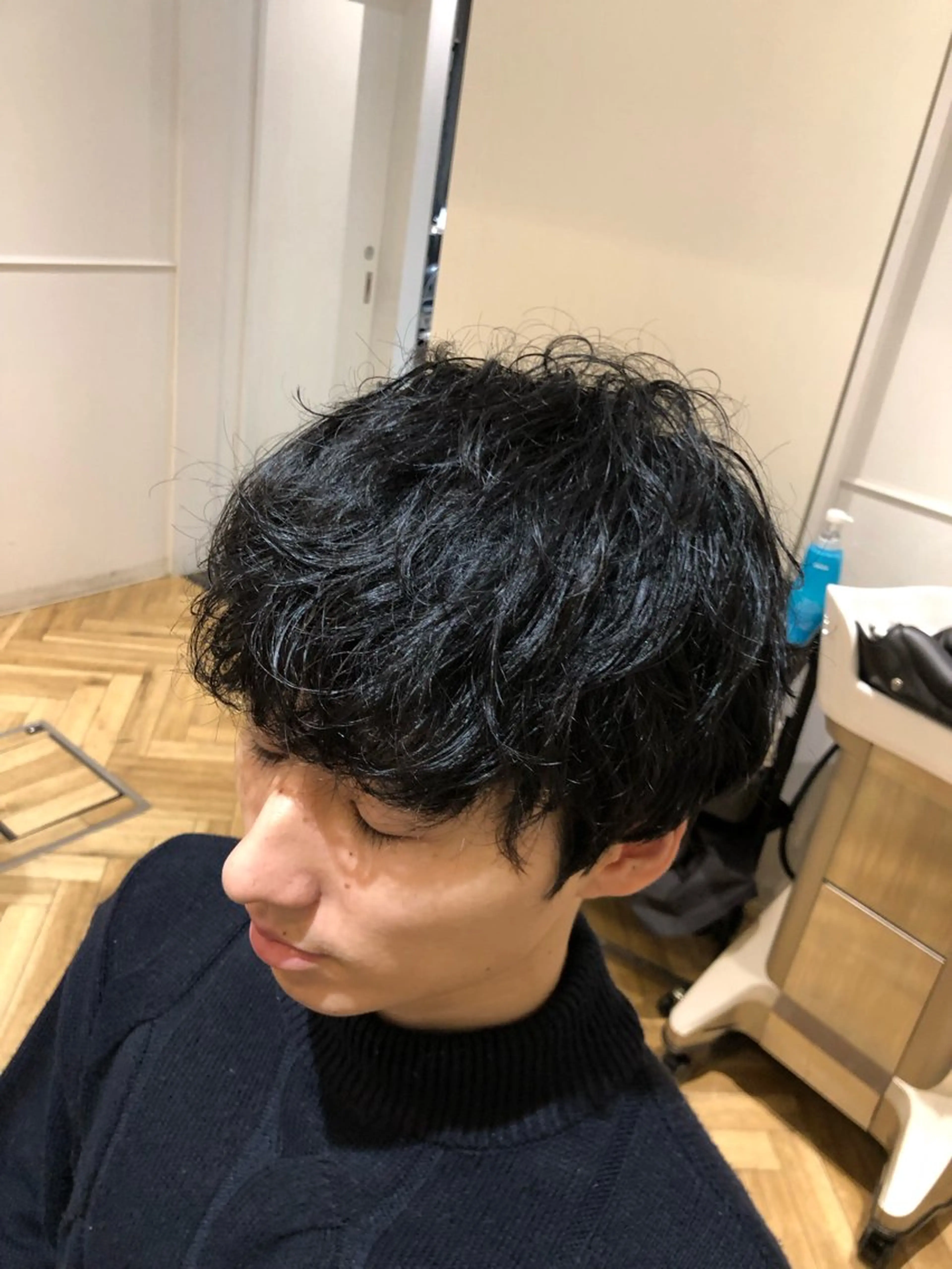 ショート メンズ カット パーマ 【大人髪】men's パーマ/潤艶髪のヘアスタイル