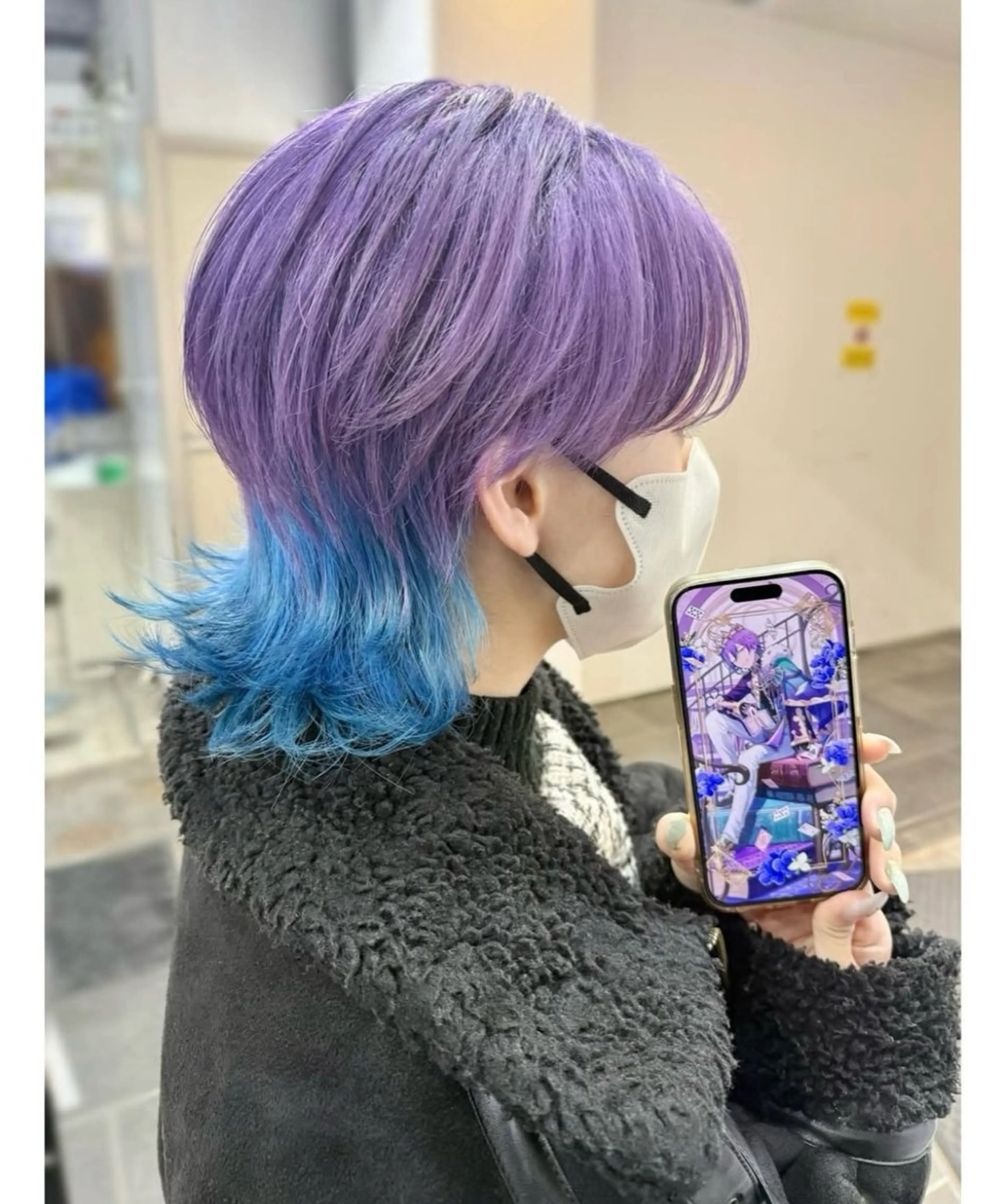 ショート カラー ブリーチ ウルフカット ヘアカラー TSUNO🦖 派手髪/オタク美容師のヘアスタイル