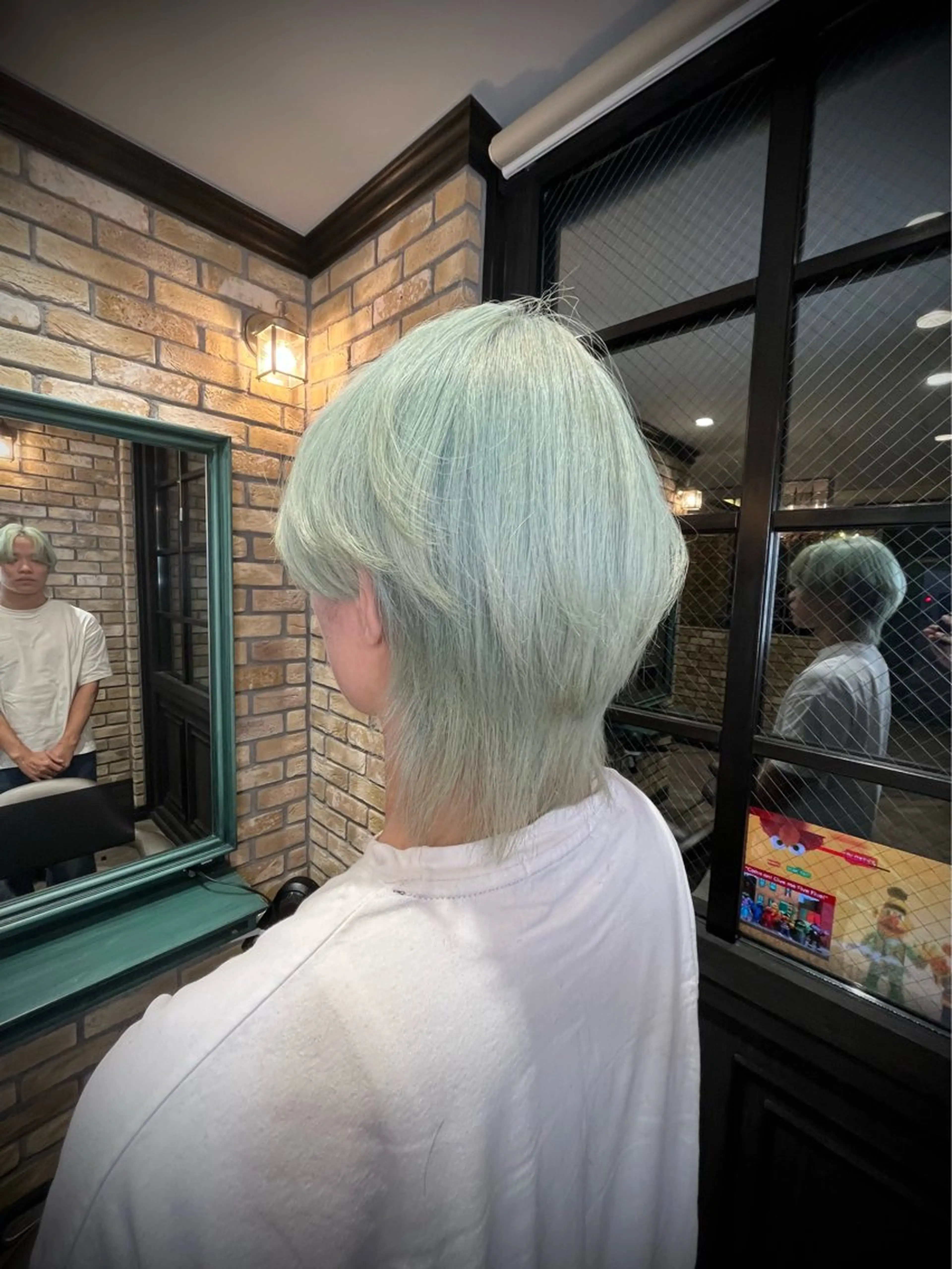 ミディアム カラー メンズ メンズウルフカット ウルフカット Monan渋谷 YUUKIのヘアスタイル