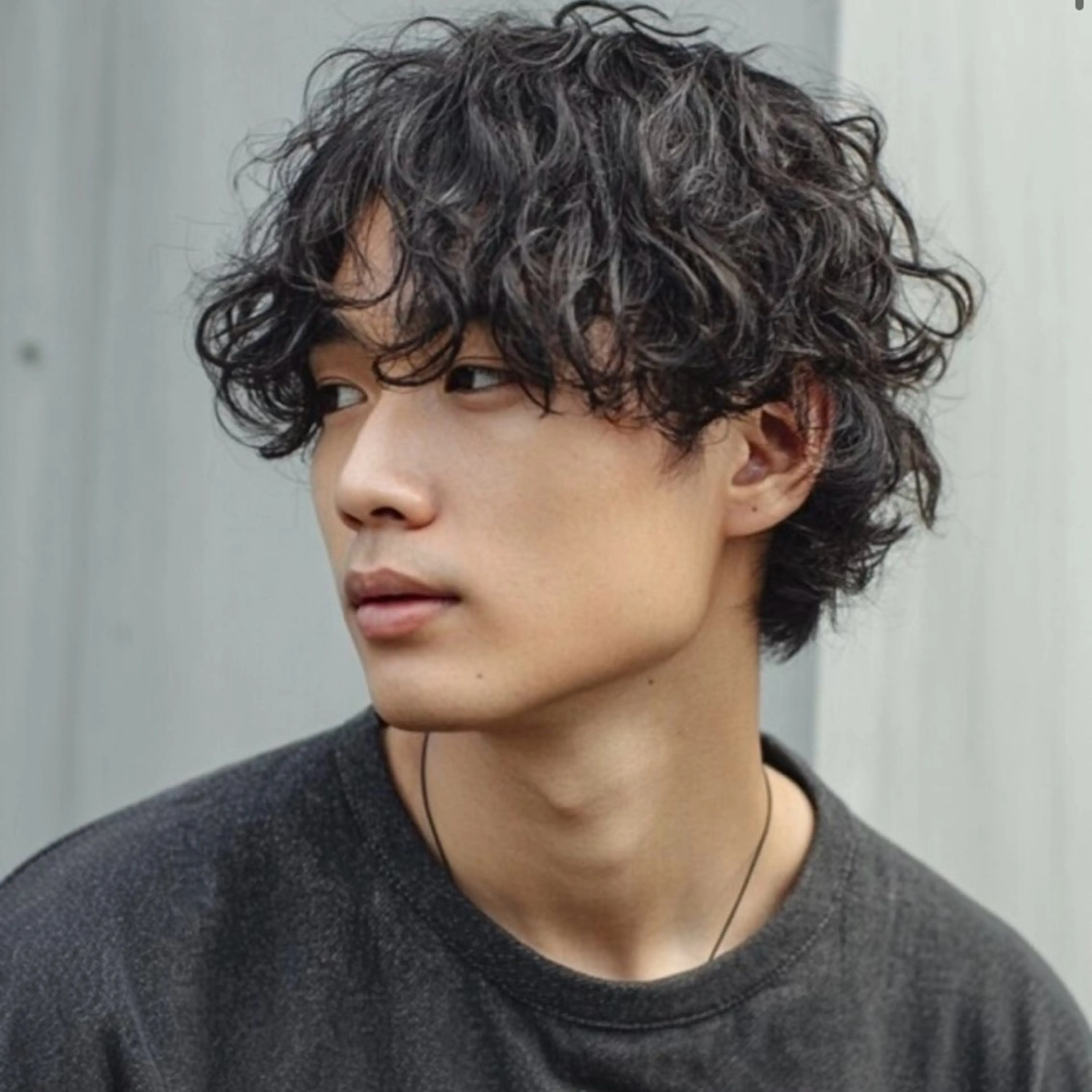 パーマ メンズ メンズパーマ カット パーマ 安部 真弘のヘアスタイル