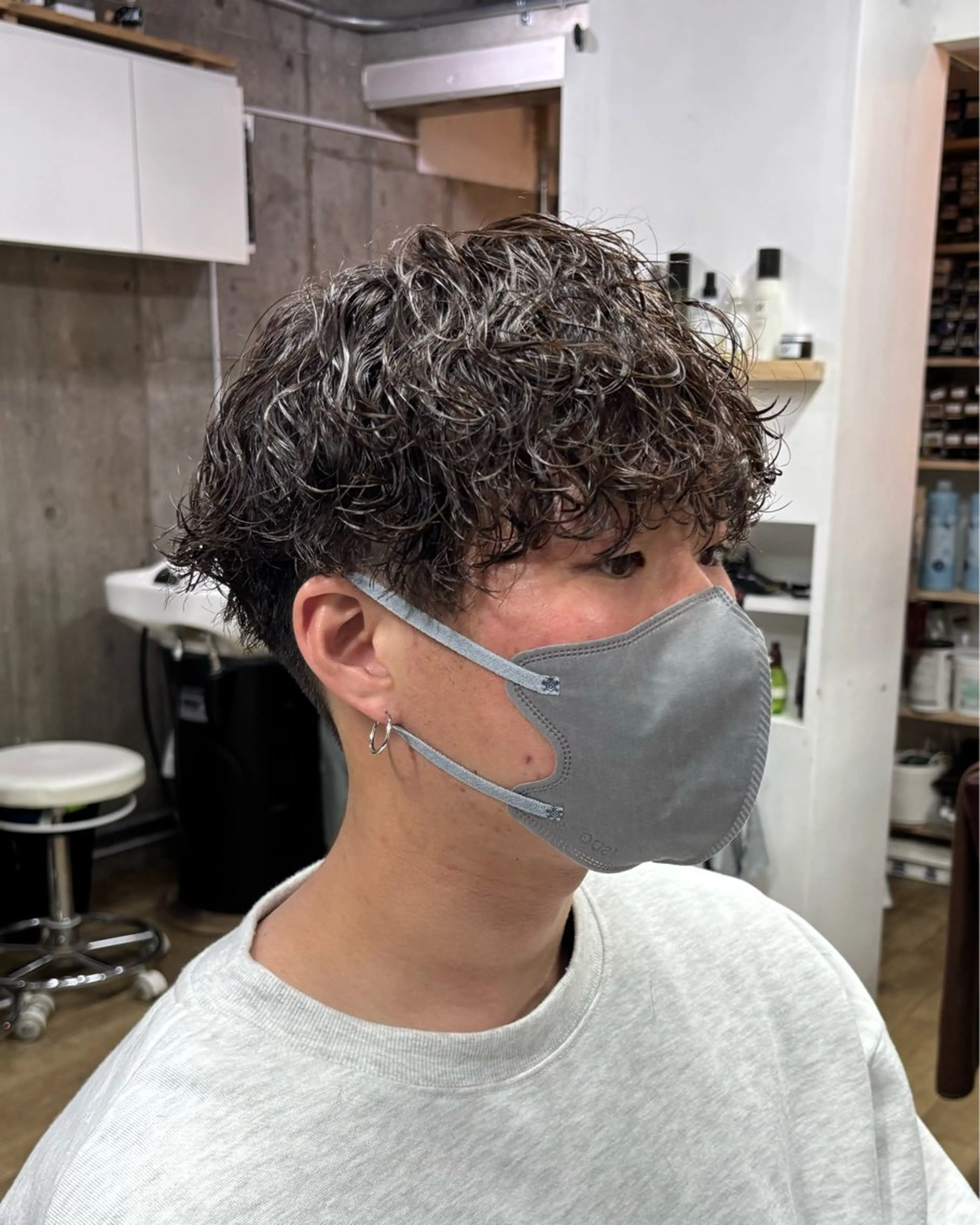 ミディアム パーマ メンズ 波巻きパーマ カット パーマ homme, famille raugh【オム・ファミーユ・ラグ】所属・【メンズ特化】パーマ /マッシュ/ヨシダのヘアスタイル