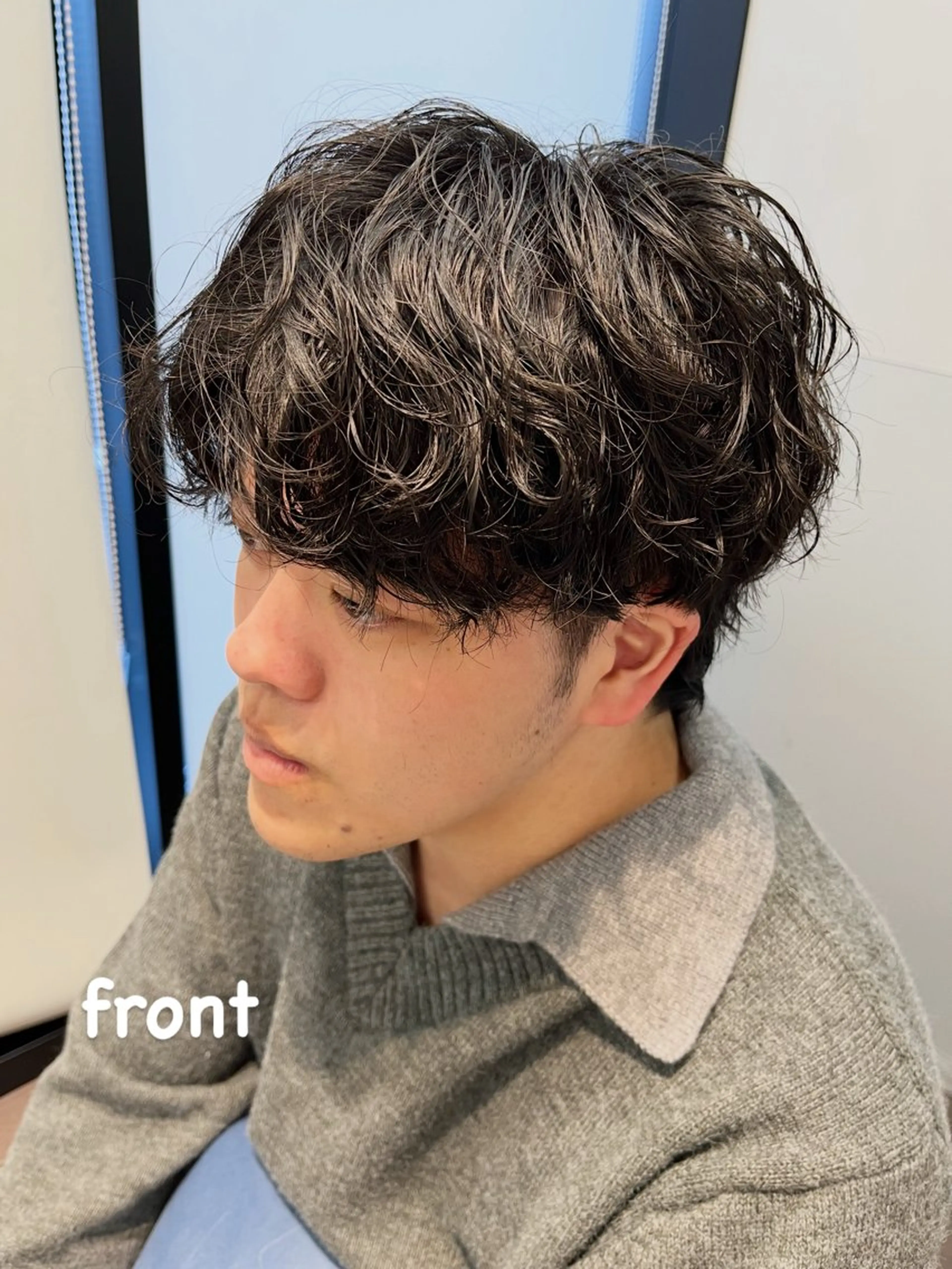 ショート パーマ メンズ カット パーマ 【大人髪】men's パーマ/潤艶髪のヘアスタイル