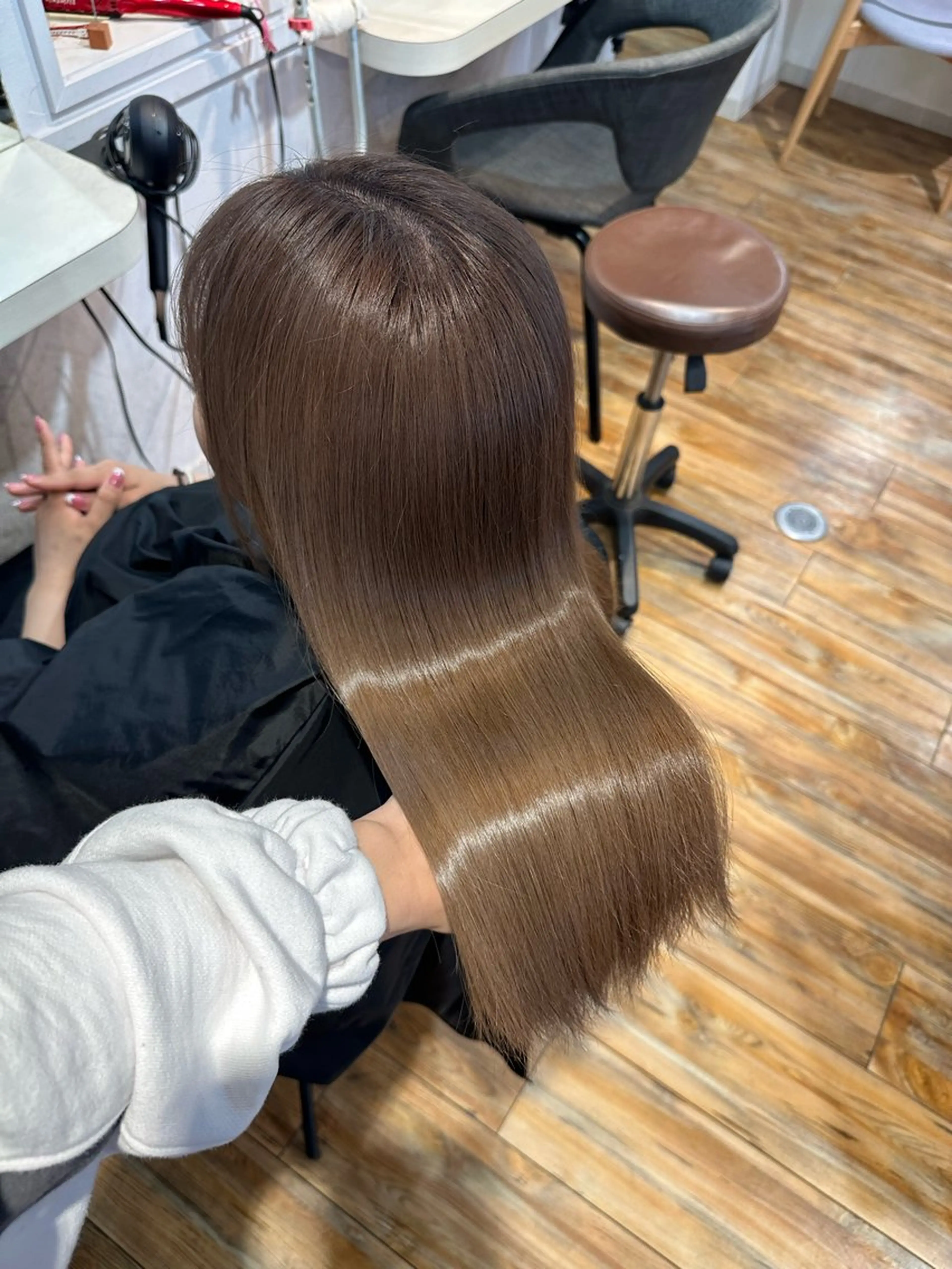 セミロング カット ヘアカラー トリートメント 透明感カラー/京橋/ reikoのヘアスタイル