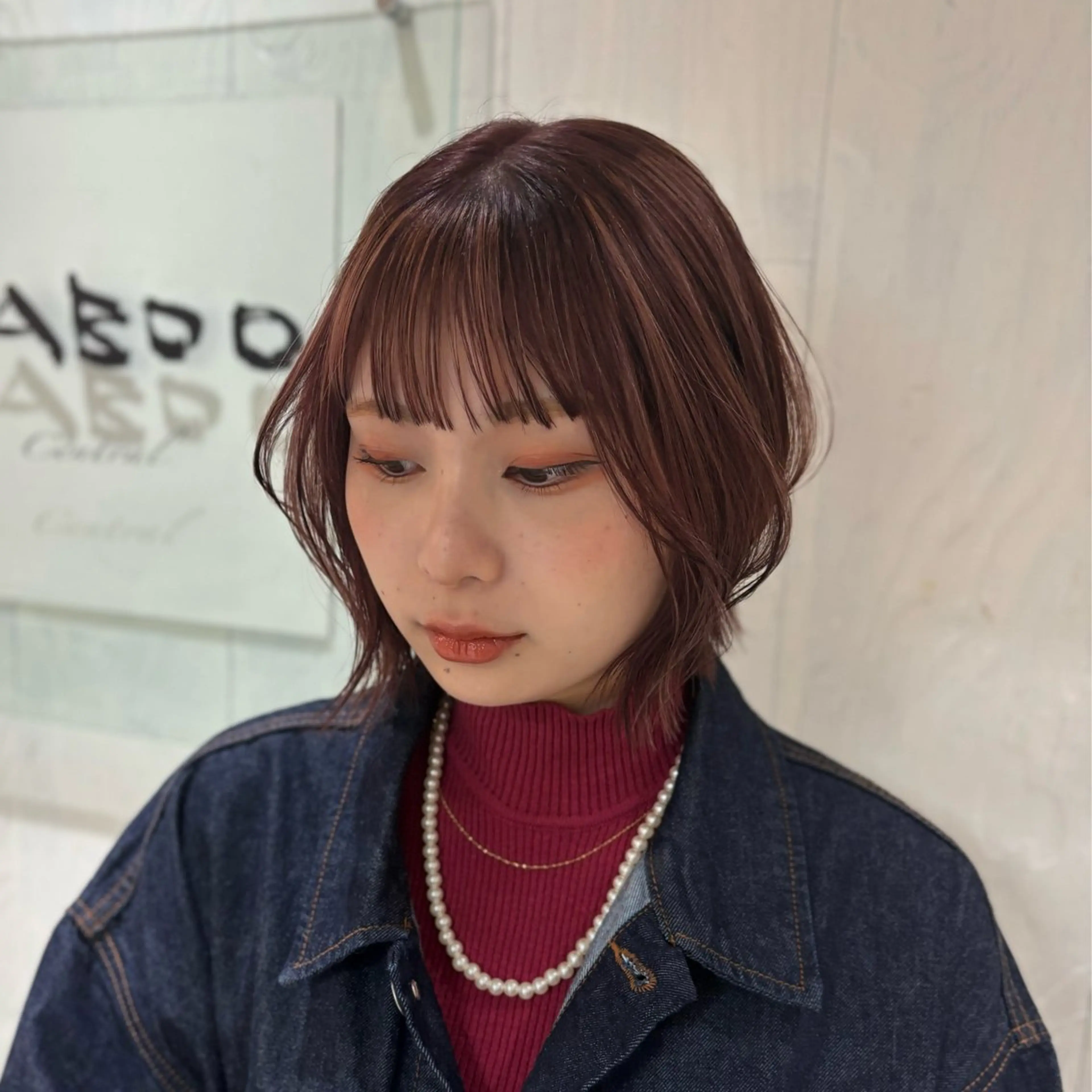 ショート カラー ベージュカラー ハイライトカラー ピンクカラー ピンクベージュ ハイライト ヘアカラー トリートメント kotone🦋 艶髪/似合わせカラーのヘアスタイル