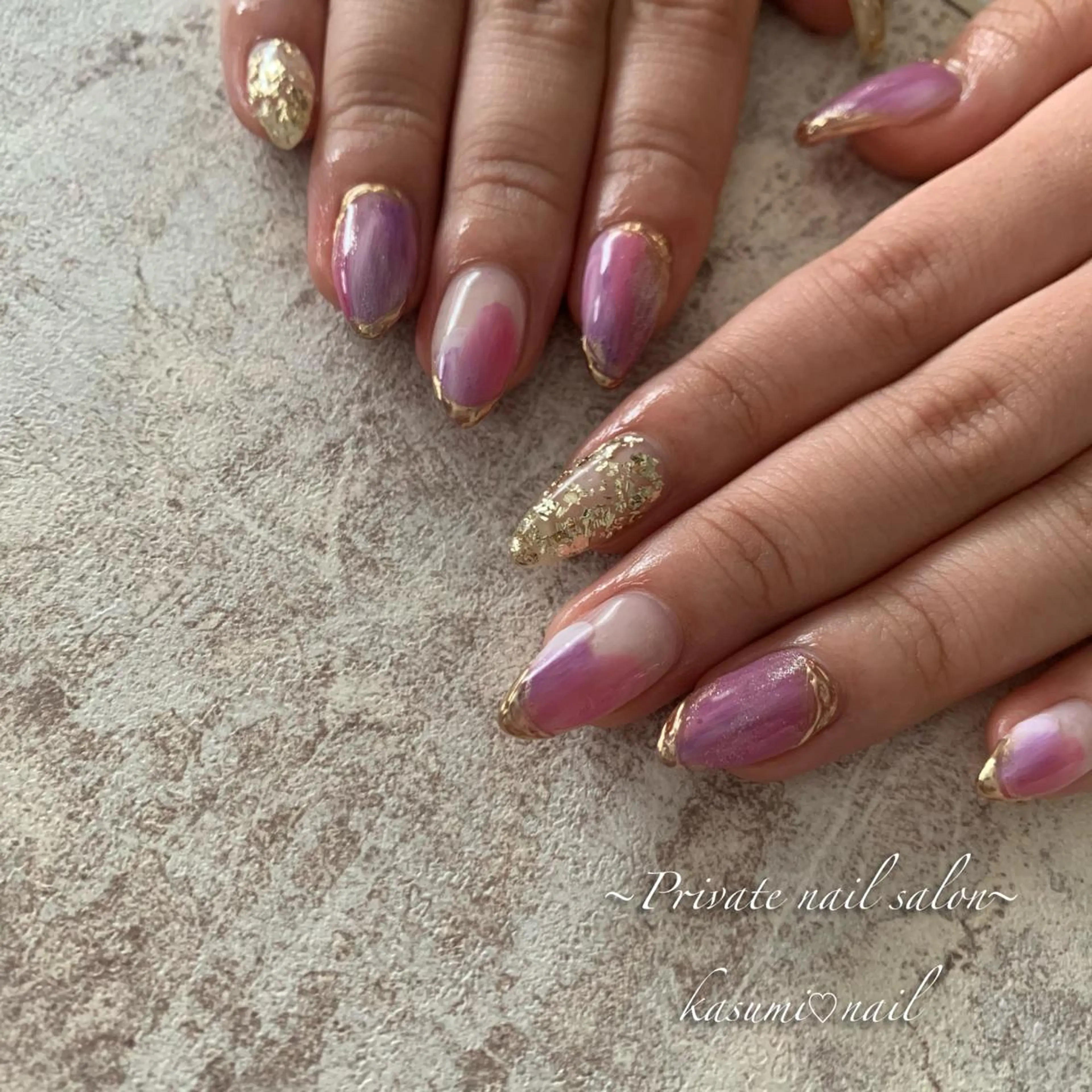 ネイル ラメ(グリッター) ミラーネイル ニュアンスネイル 冬ネイル KASUMI♡ Nailのネイルデザイン