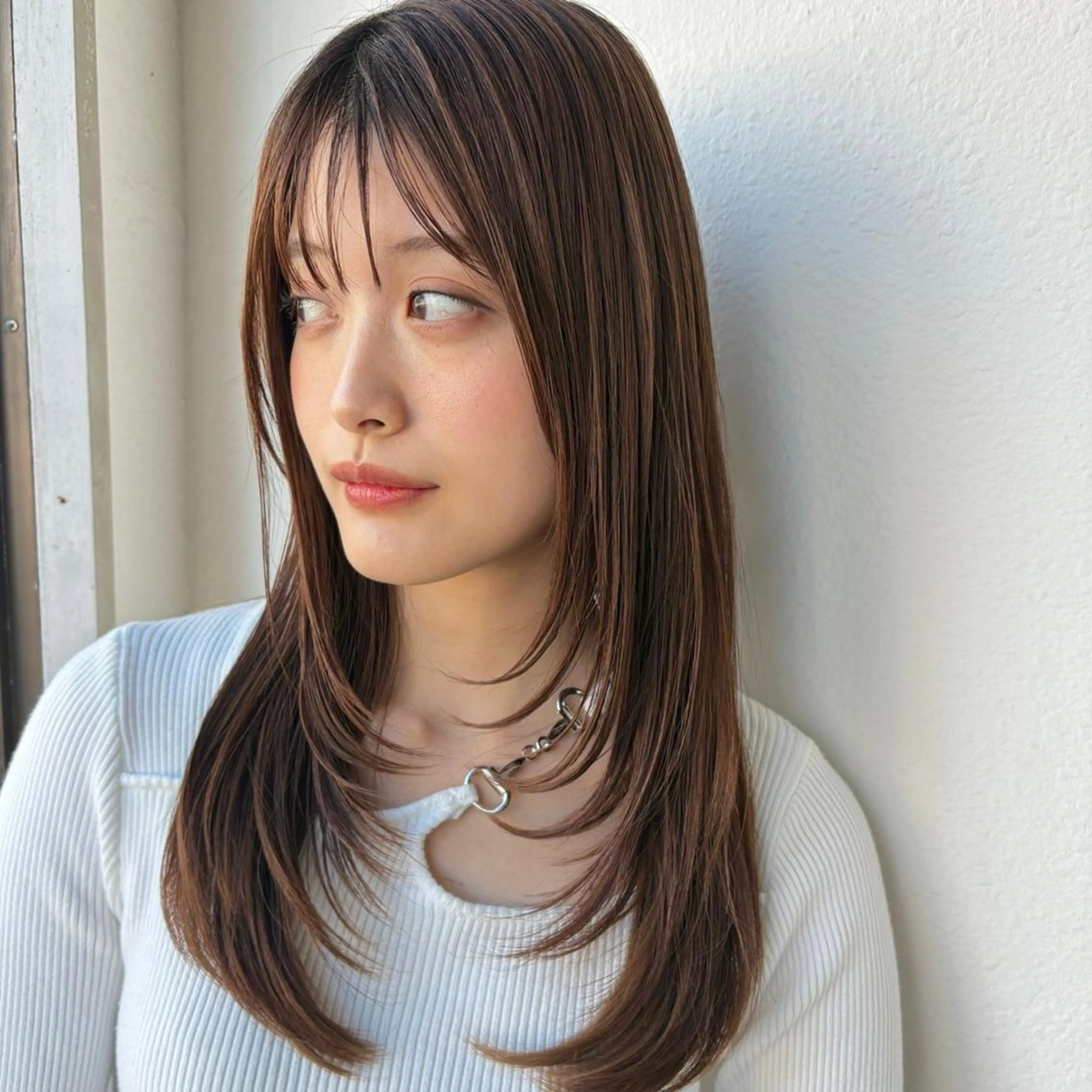 ロング 艶髪ストレート❇️ レイヤー❇️出町光流のヘアスタイル