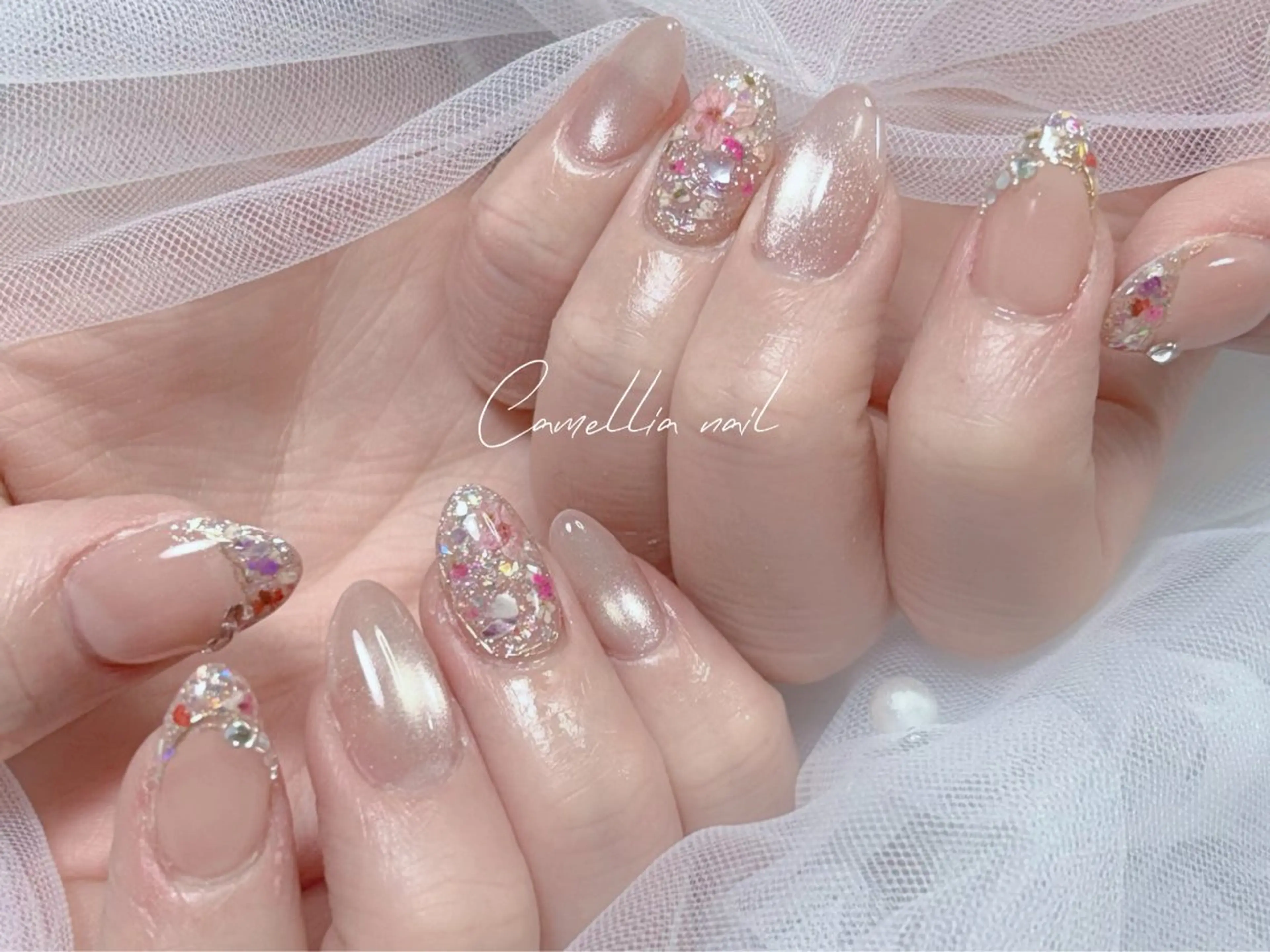 ネイル momoka デザイン長さだしのネイルデザイン