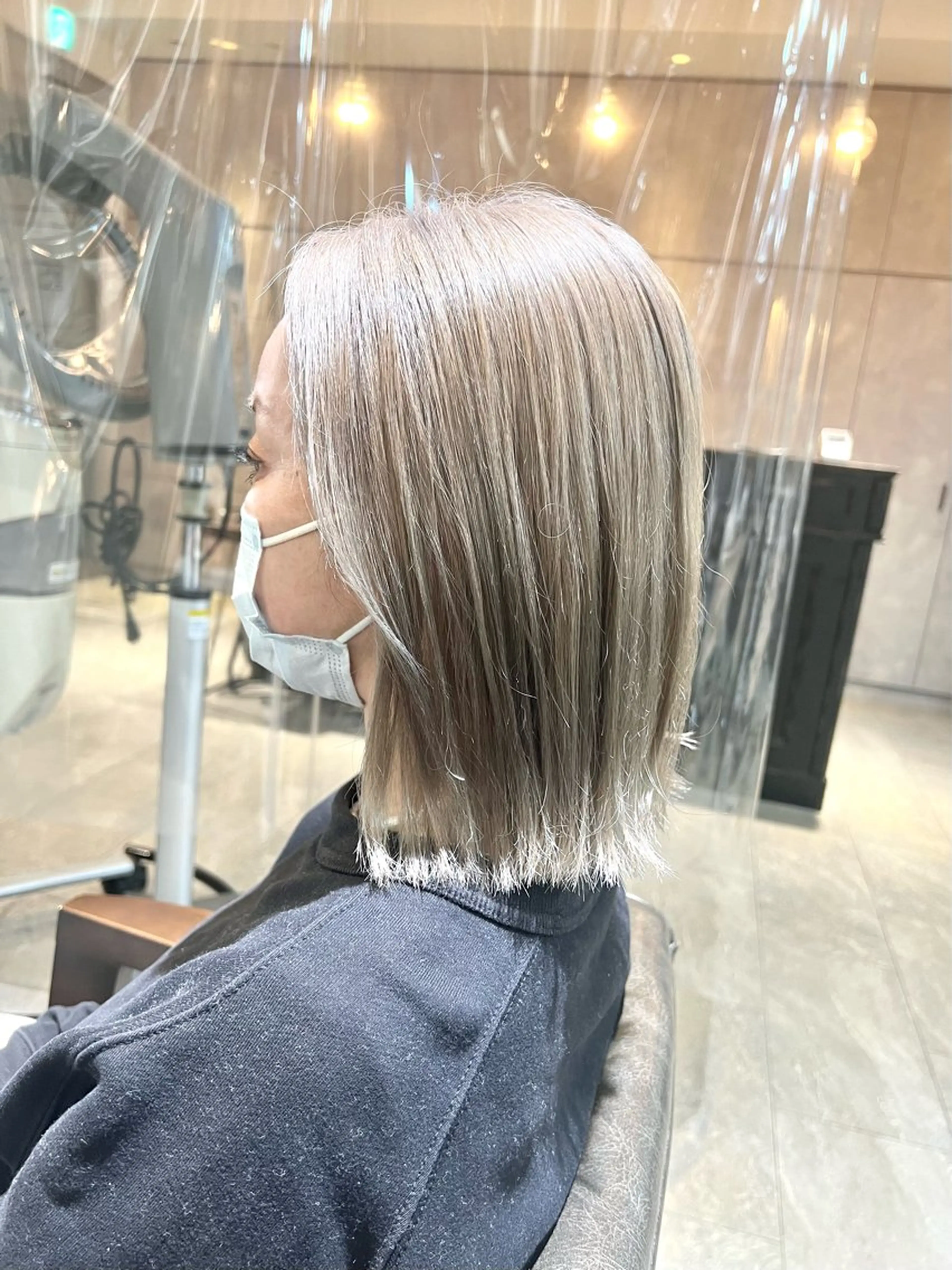 ミディアム カラー ヘアアレンジ ヘアカラー トリートメント ヘアセット 🌈インナーカラー ‘ショウマ’🌈のヘアスタイル