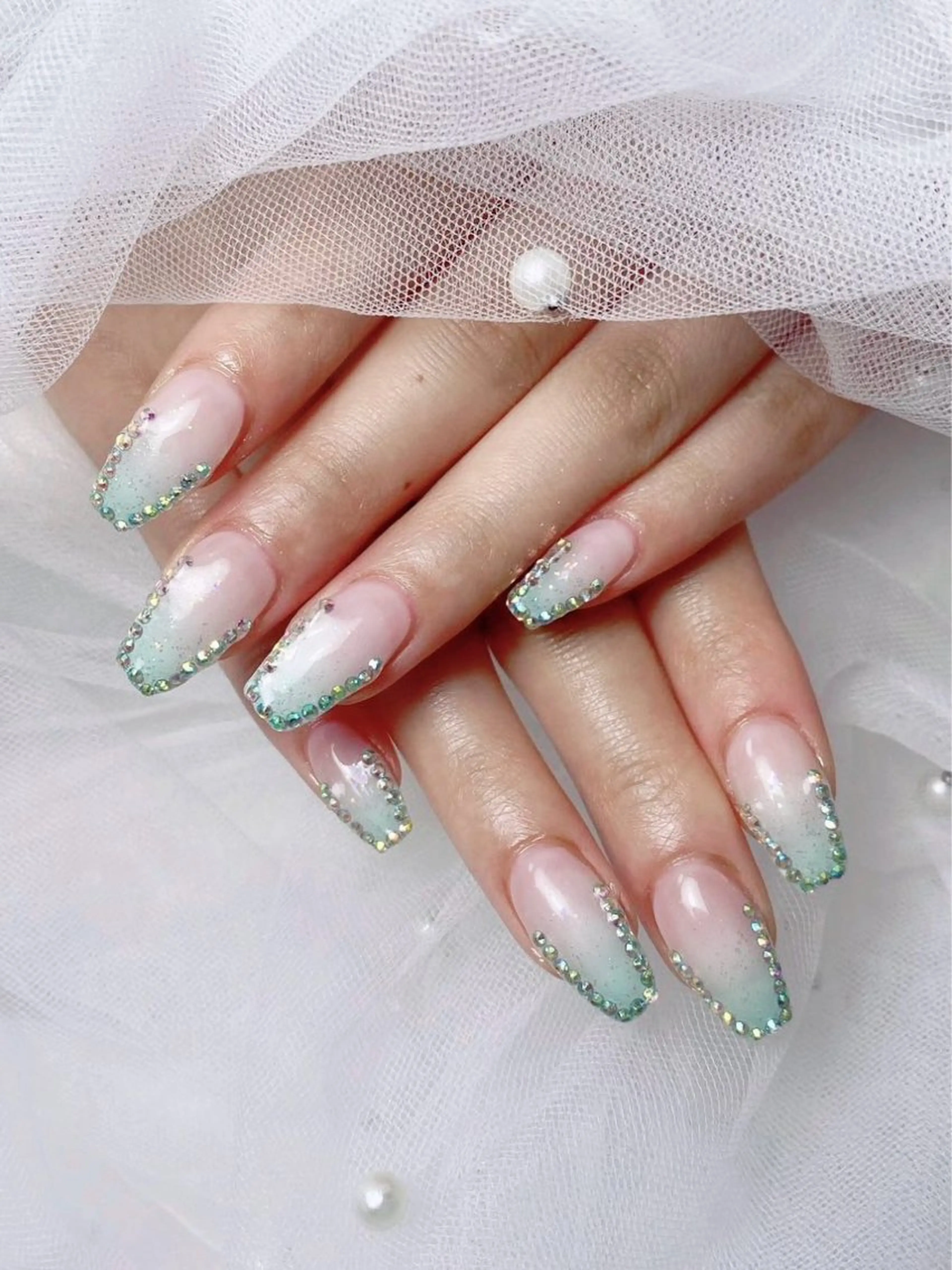 ネイル フレンチネイル ジェルネイル ハート 韓国ネイル マグネットネイル ハンドネイル ネイルサロン lotusのネイルデザイン