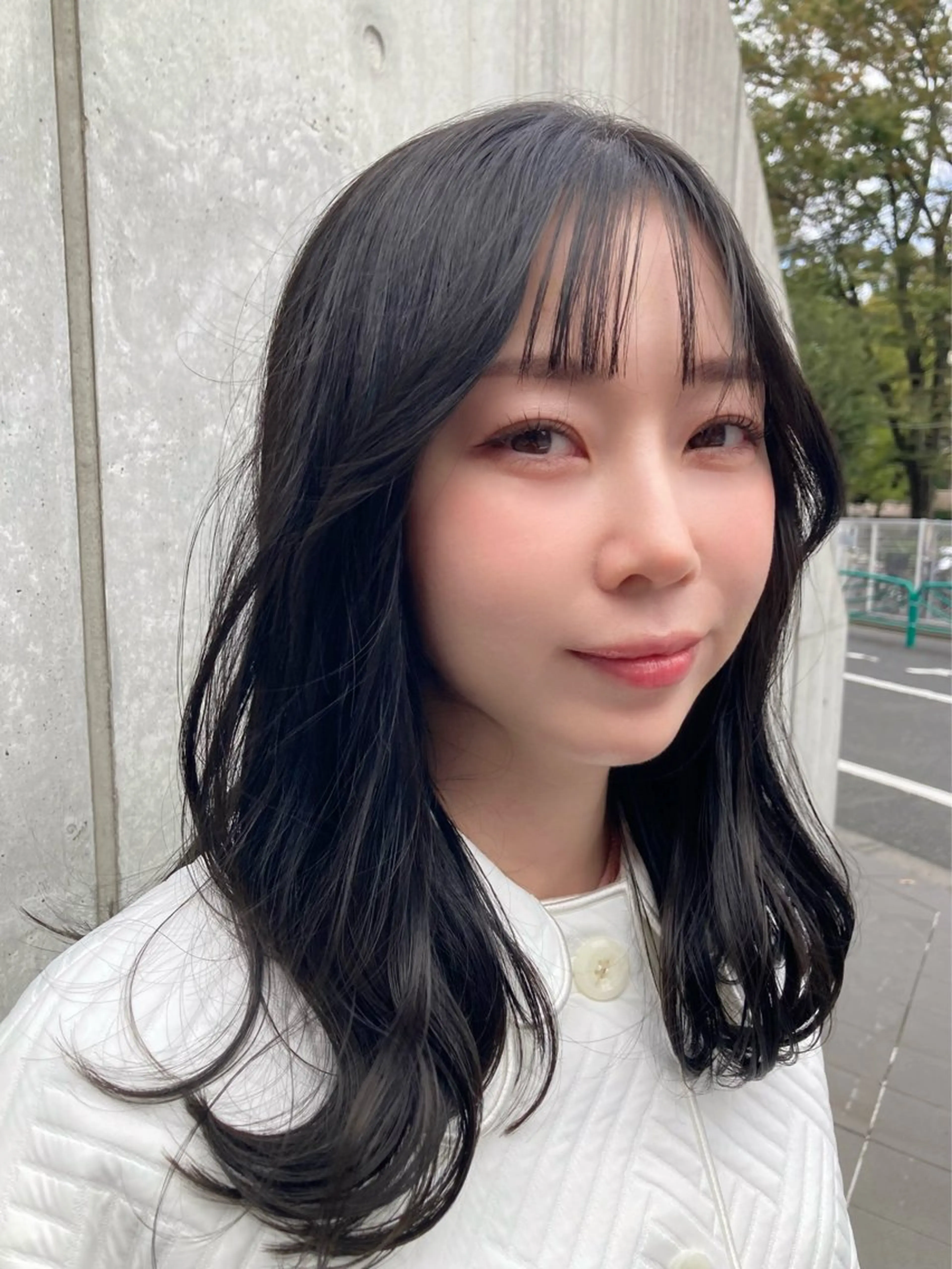 ロング カラー グレージュ カット WAWA miu🌷のヘアスタイル