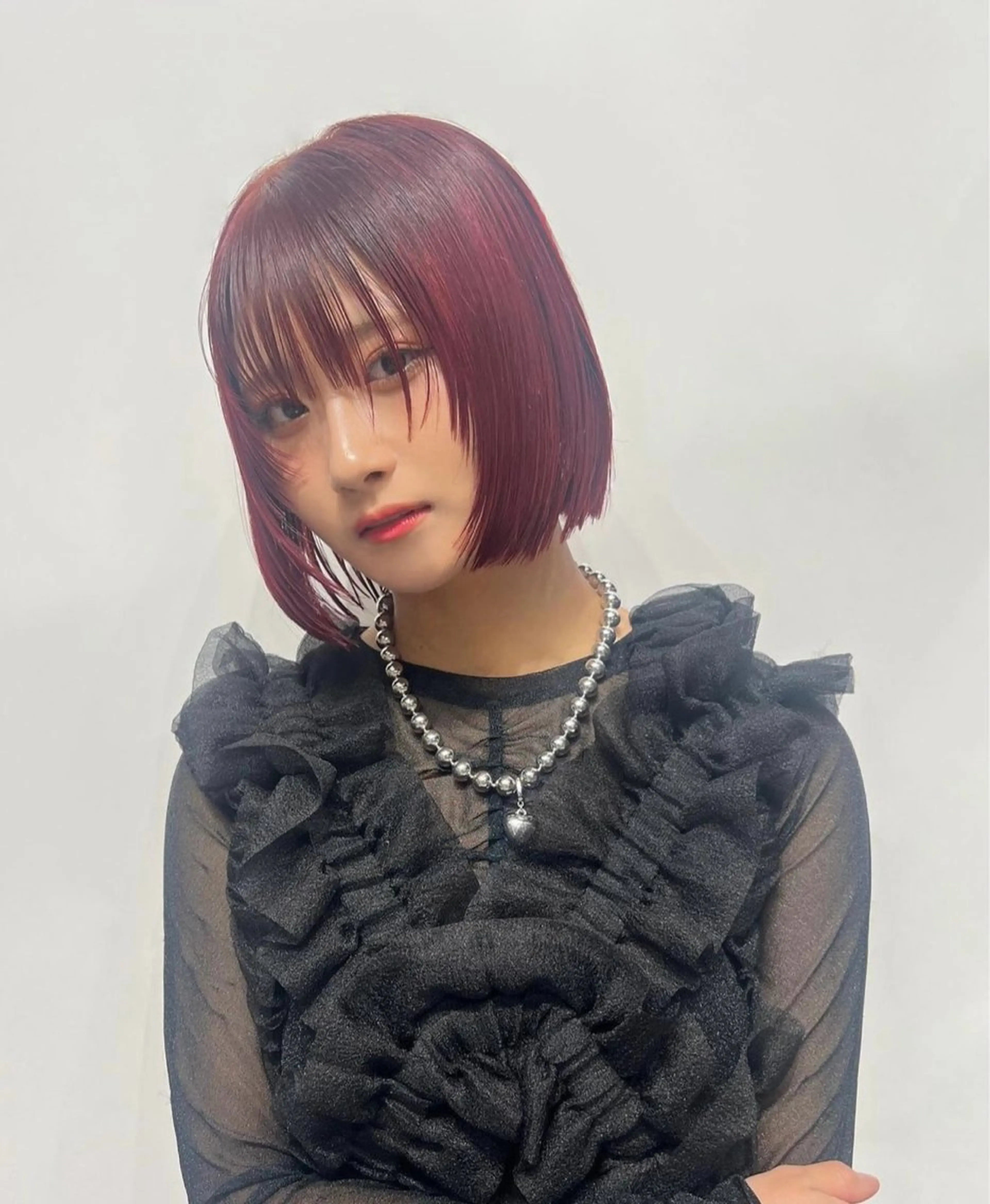 セミロング カラー 縮毛矯正/レイヤー /カラー🎀おぐりンのヘアスタイル